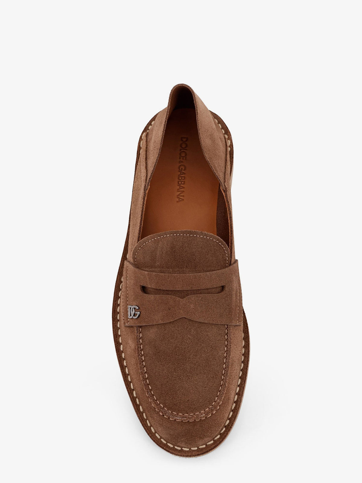 Dolce & Gabbana Suede Slipper Loafers - Nocciola