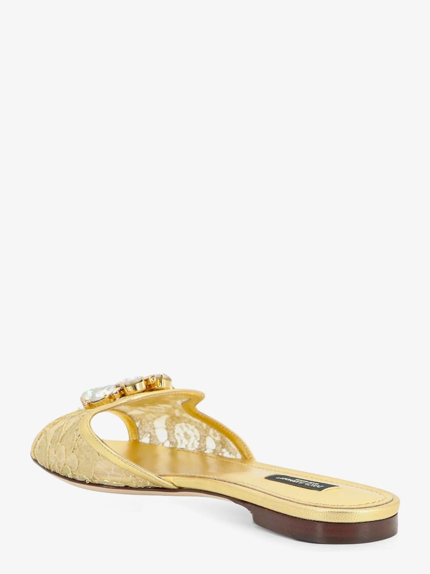 Dolce & Gabbana Rainbow Lurex Lace Sandals