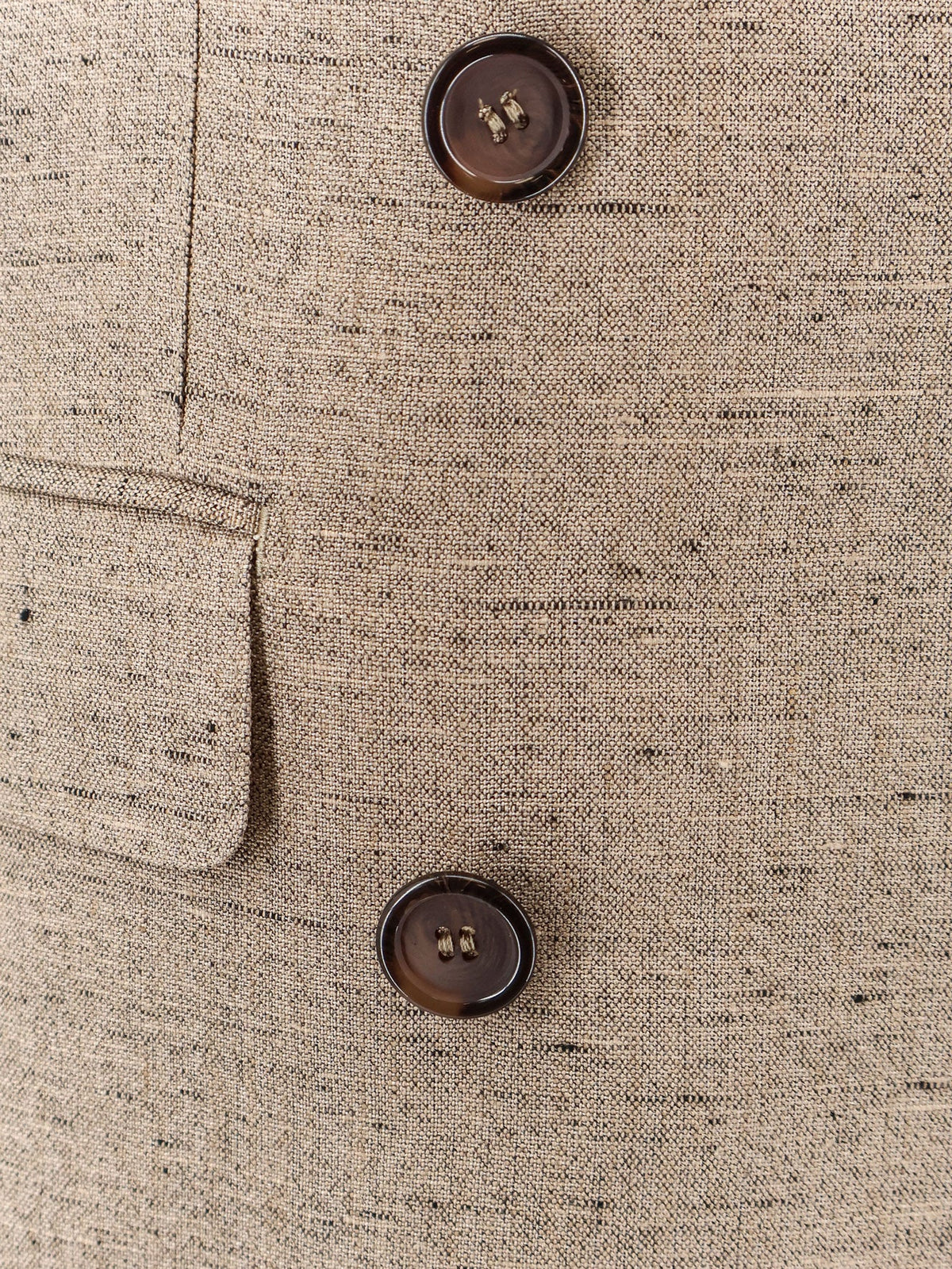 Dolce & Gabbana Viscose and linen blazer - Melangebiancobeige