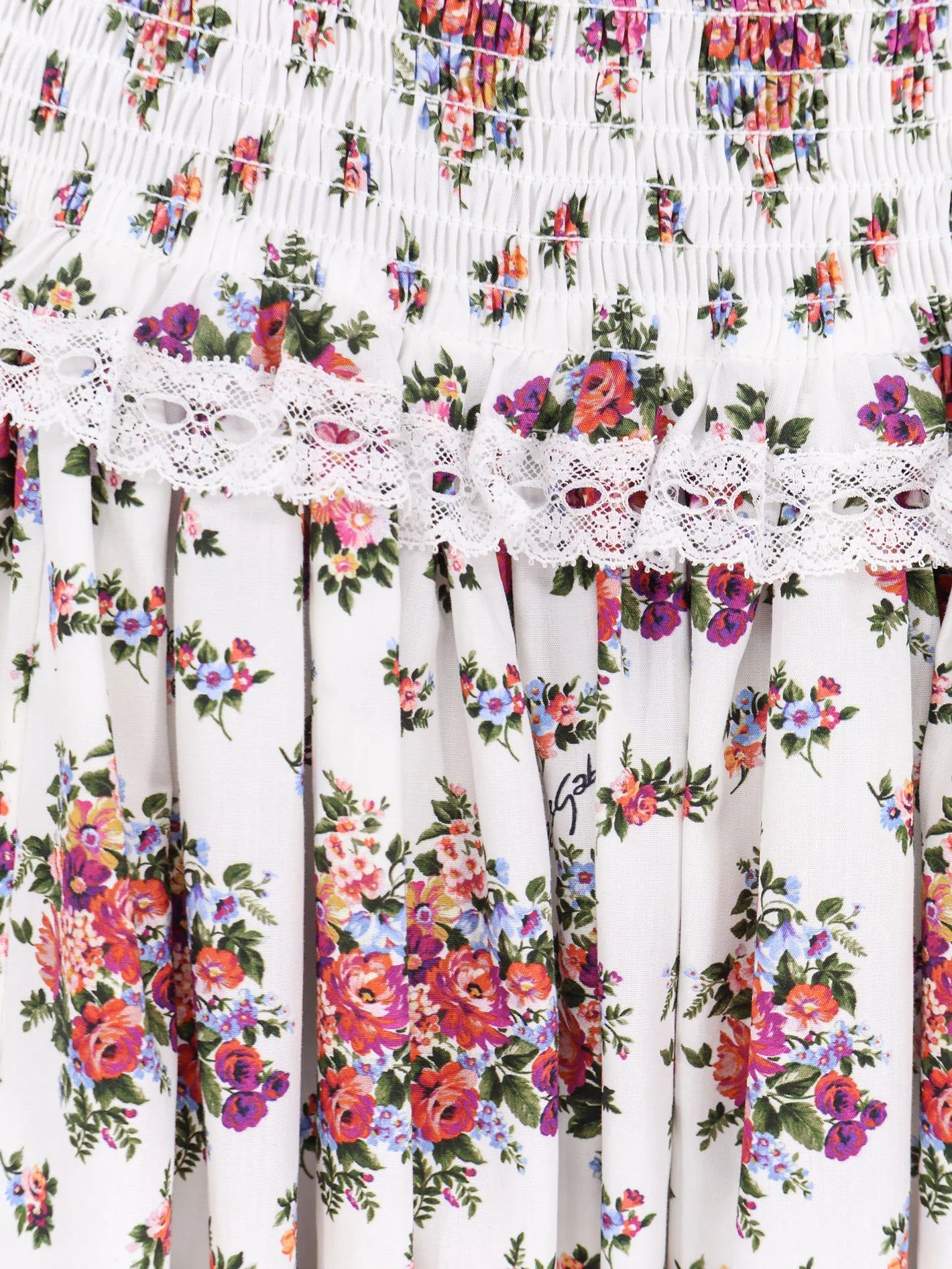 Dolce & Gabbana Poplin Dress With Mazzolini Di Fiori Print
