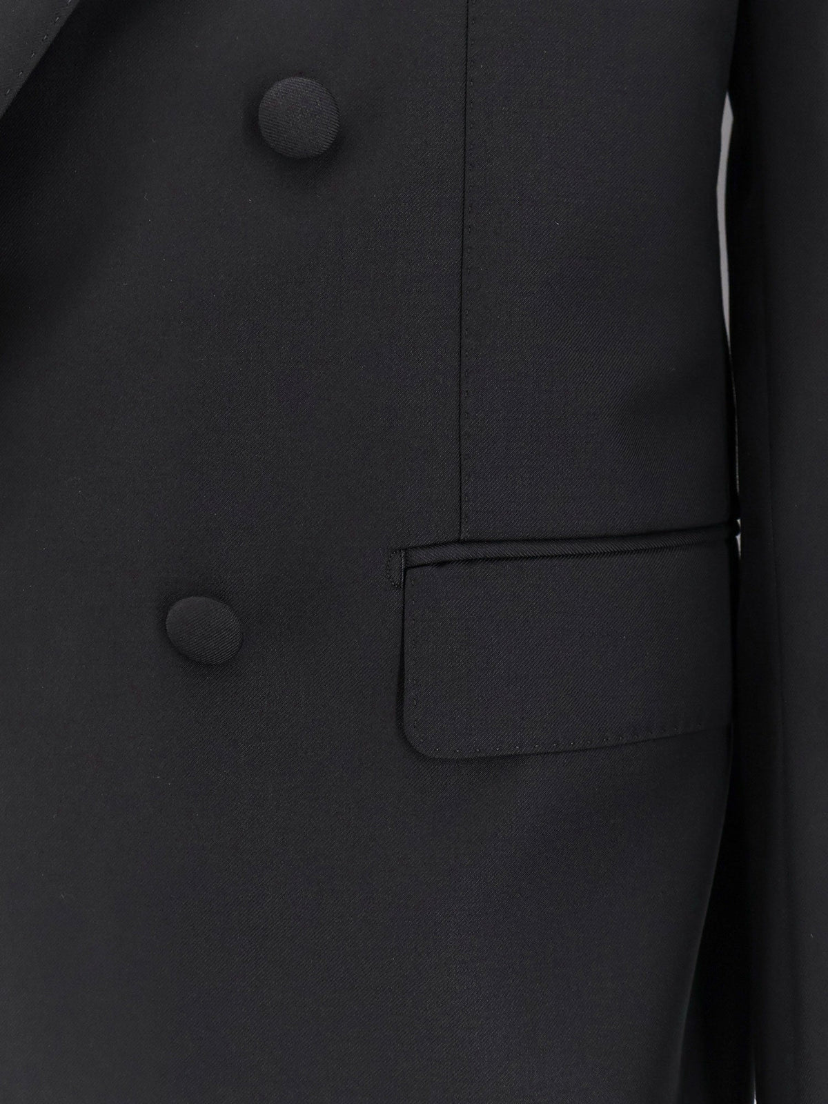 Dolce & Gabbana Double-breasted virgin wool blazer - Nero