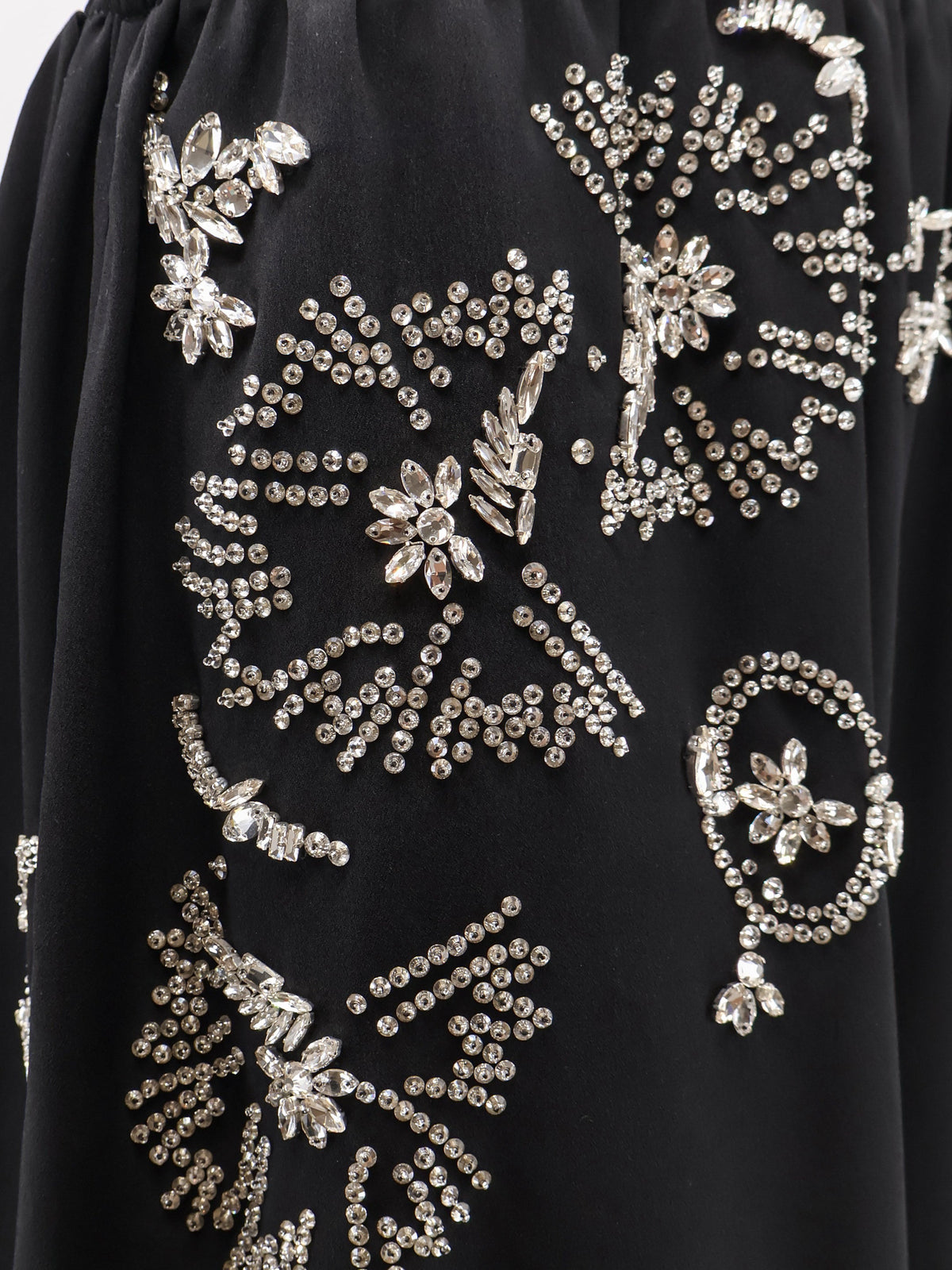 Dries Van Noten Samila skirt with rhinestones - Black