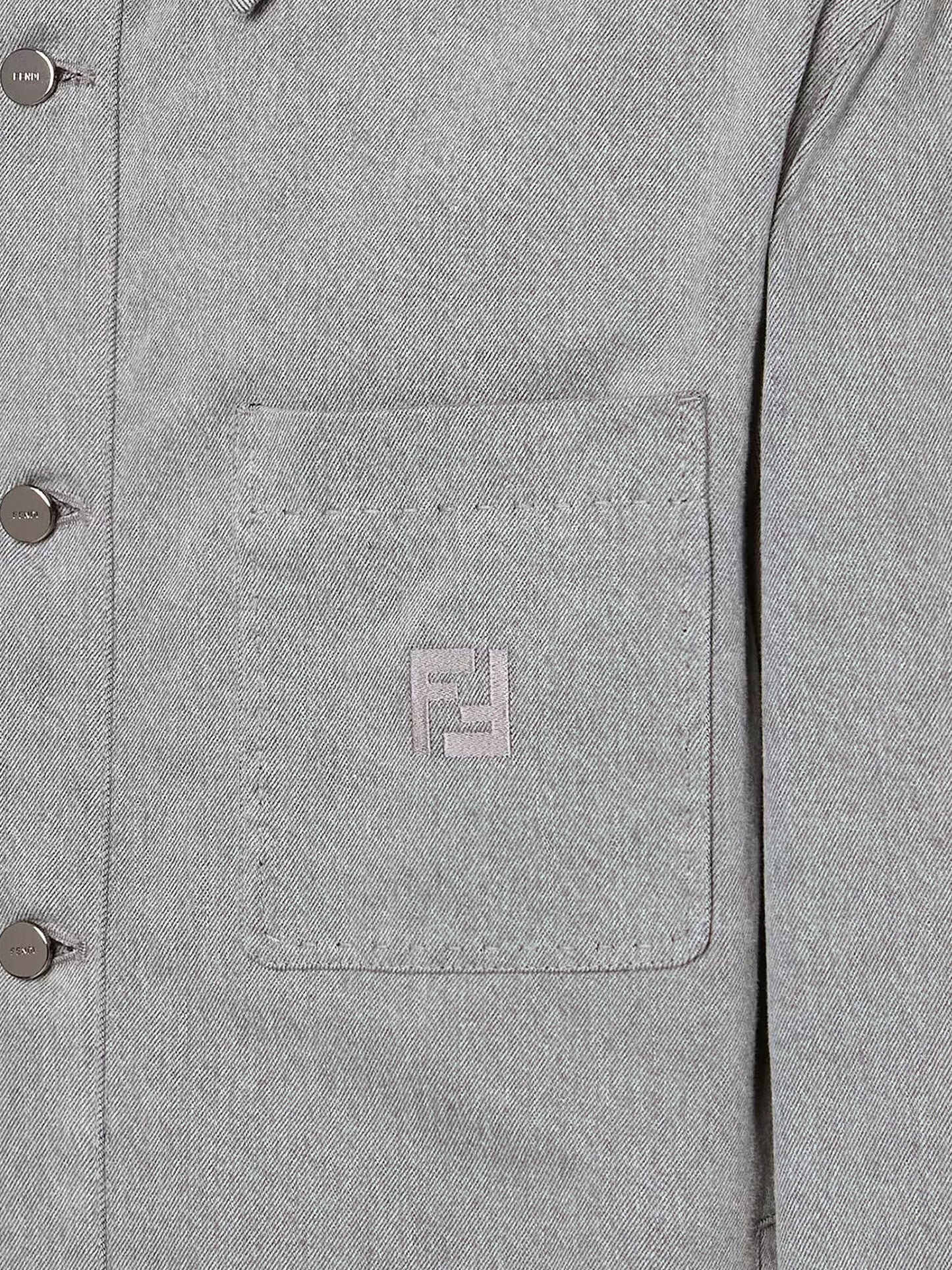 Fendi Jacket Denim Stone Bleached