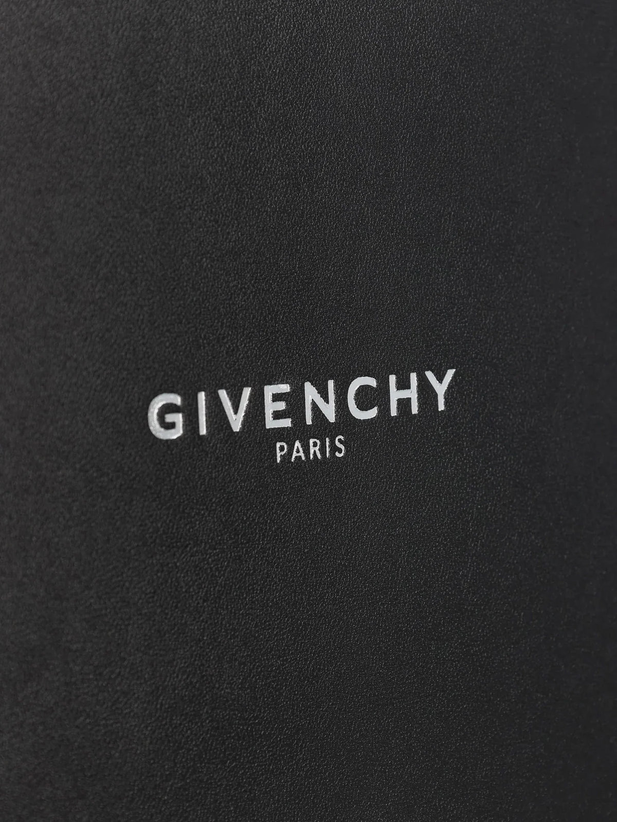 GIVENCHY - Leather clutch bag with lettering logo on the front