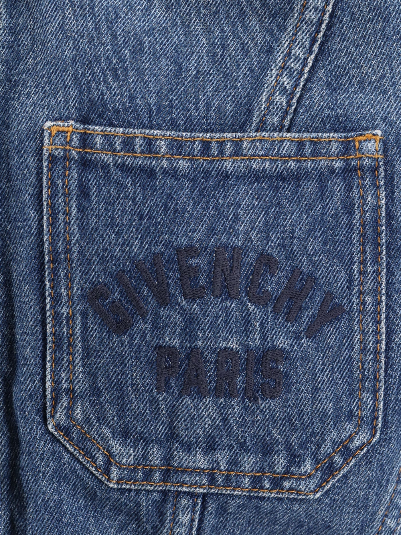 Givenchy Denim Jacket with Logo embroidery - Medium Blue