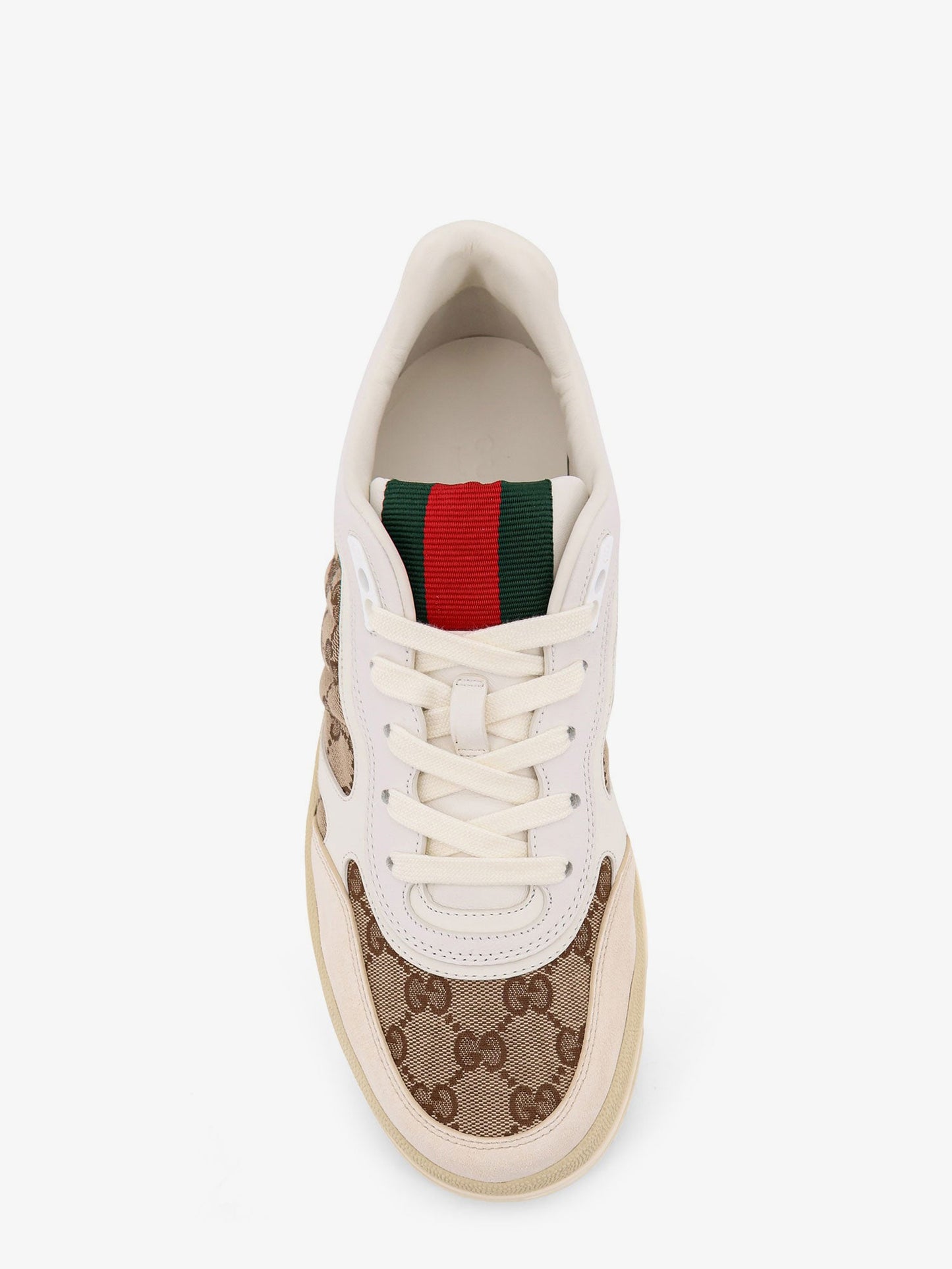 Gucci Re Web Gg Original Fabric And Suede Sneakers