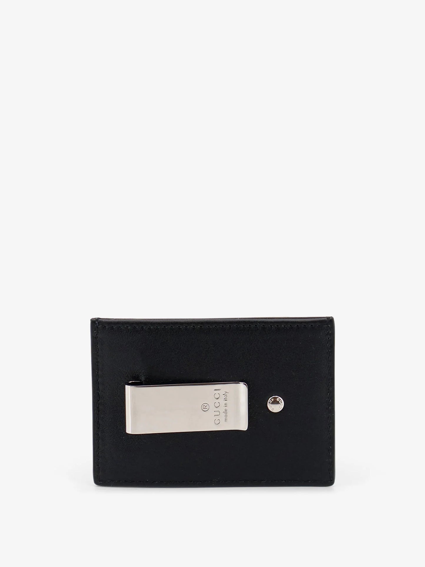 Gucci Gg Marmont Leather Card Holder With Money Clip