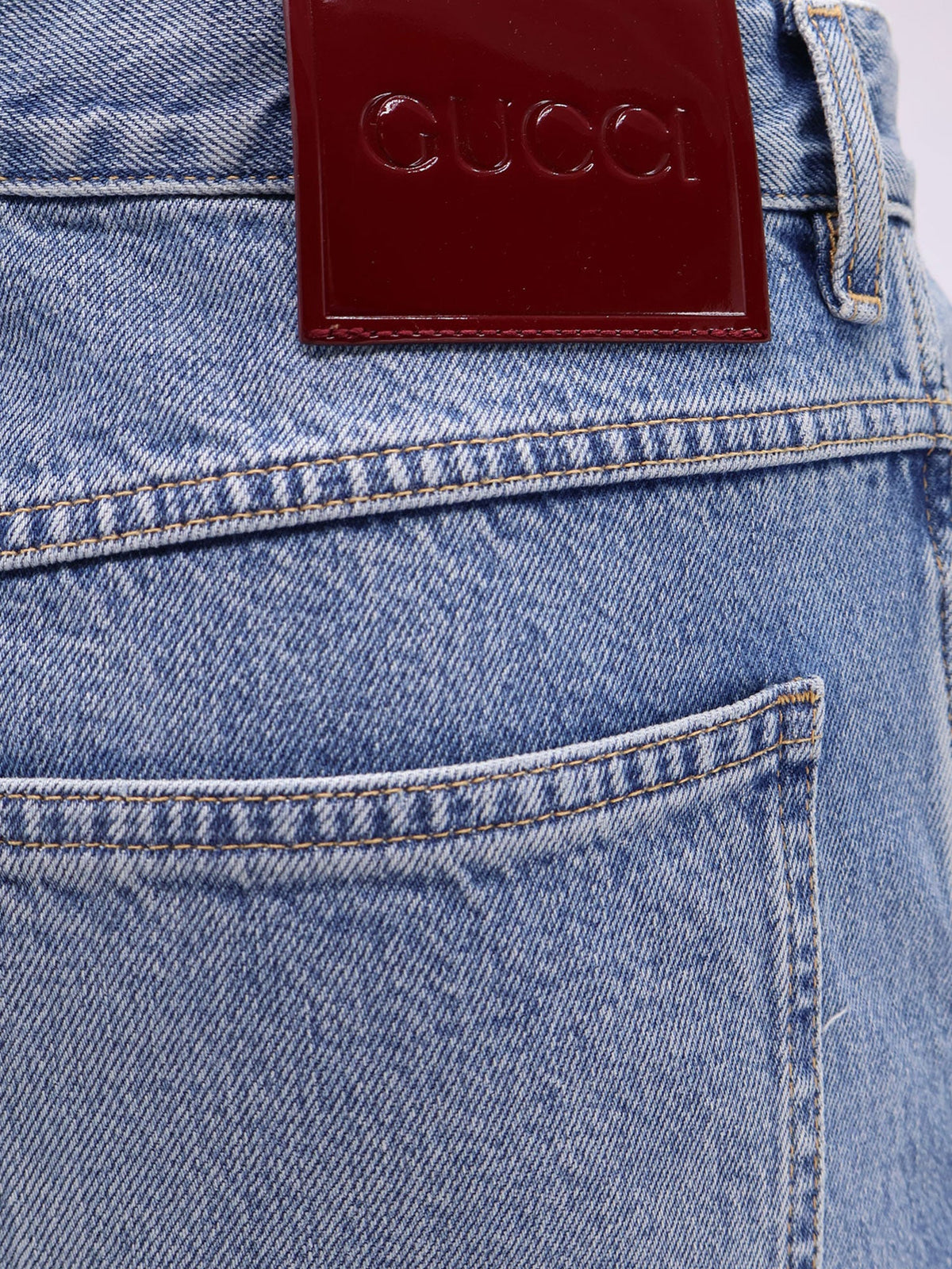 Gucci Certified cotton slim fit jeans - Light Blue