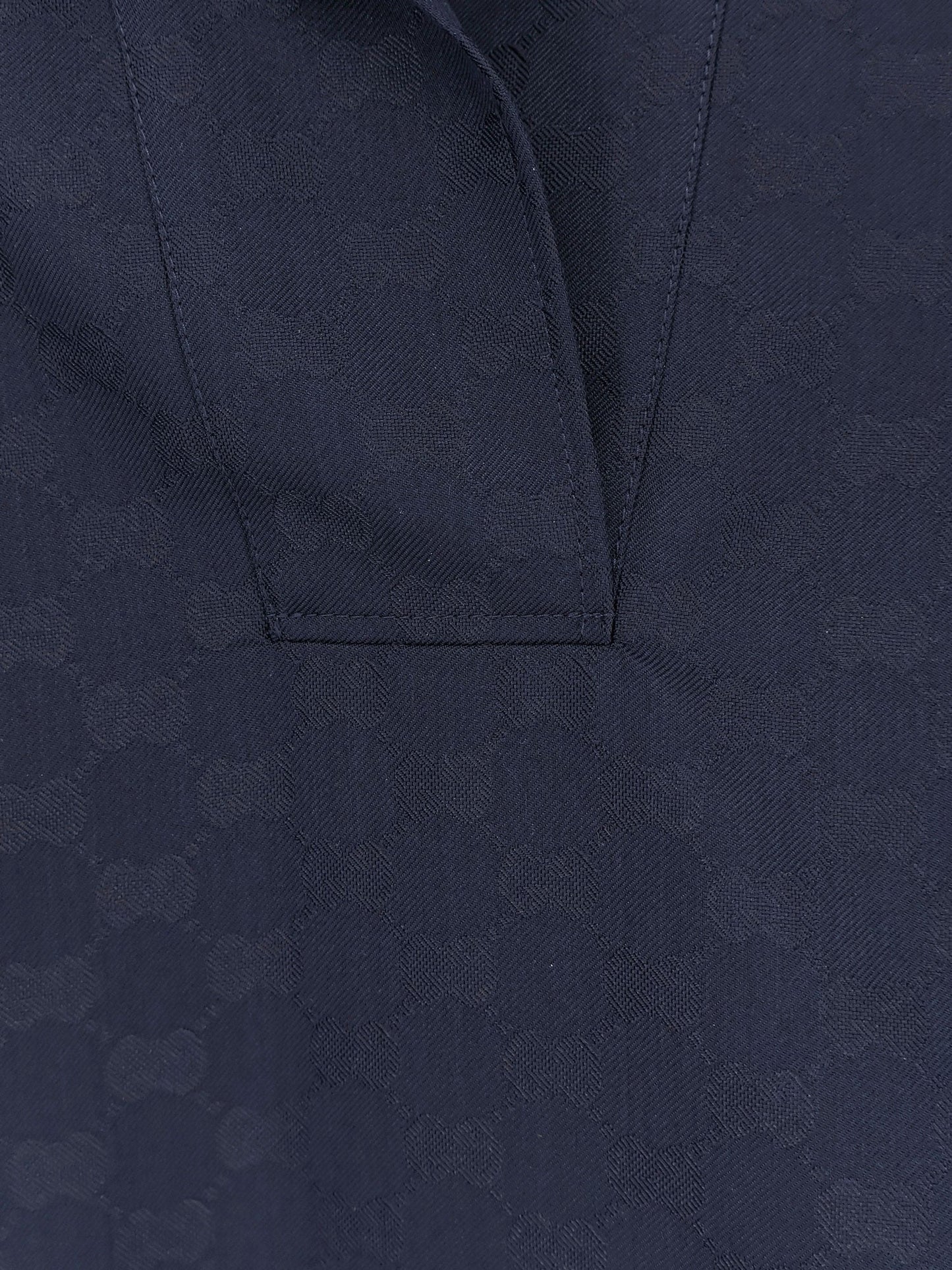 Gucci Fabric polo shirt with GG pattern - Tide