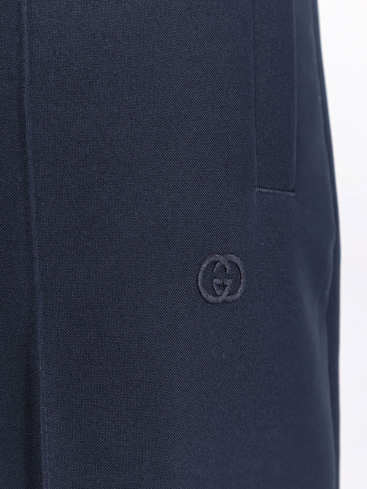 Gucci Technical Panama trousers - Night Sky