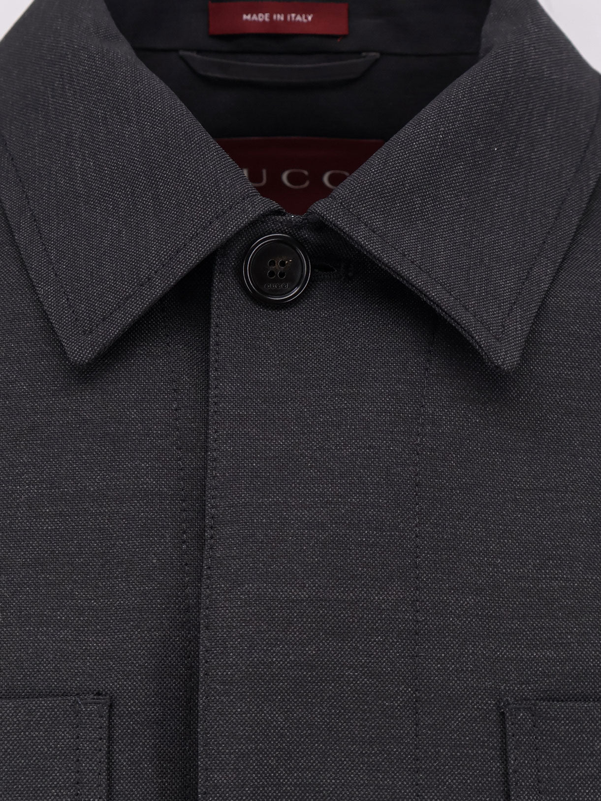 Gucci Wool Shirt/Jacket - Dark Grey Green Mc
