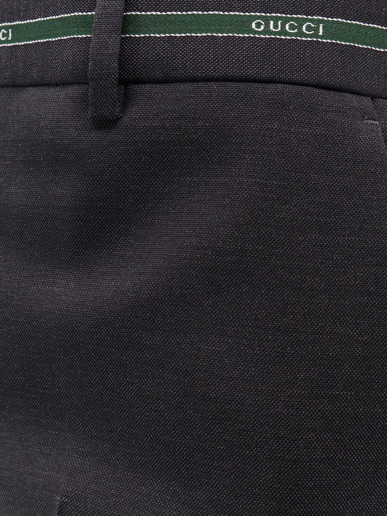Gucci Wool Trousers With Gucci Detail
