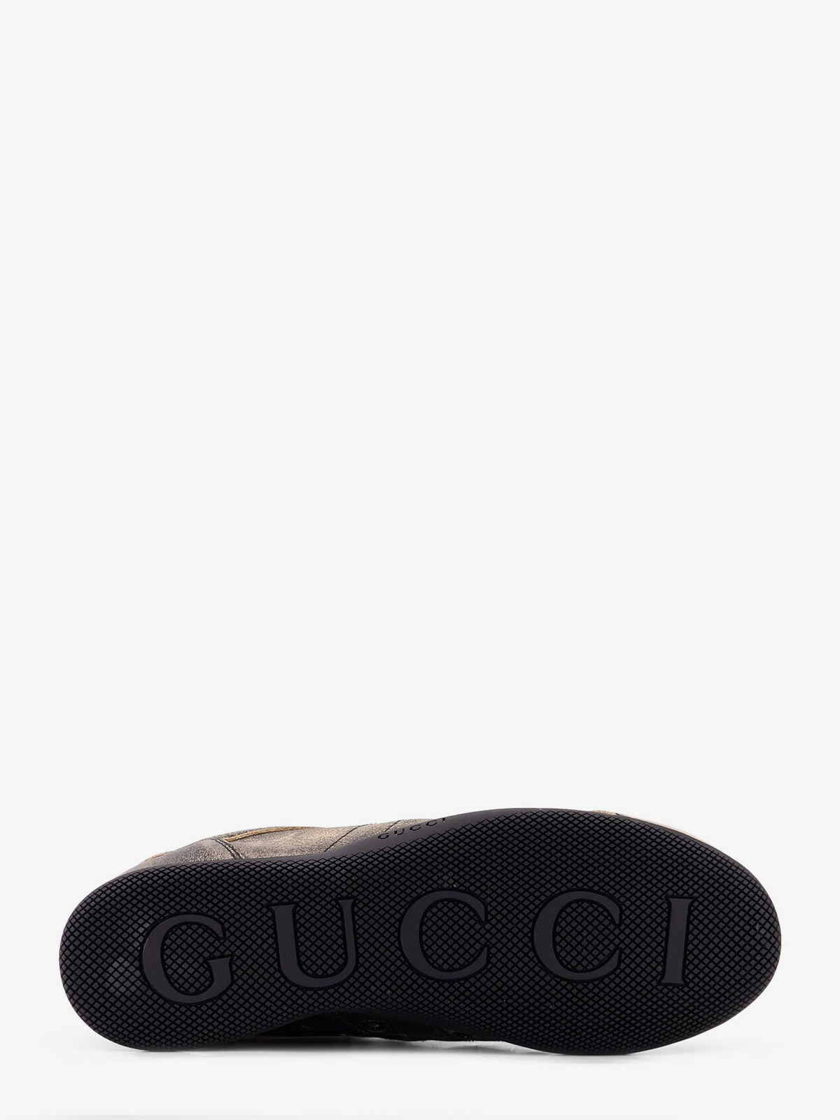 Gucci Gucci Shift délavé leather sneakers - Black