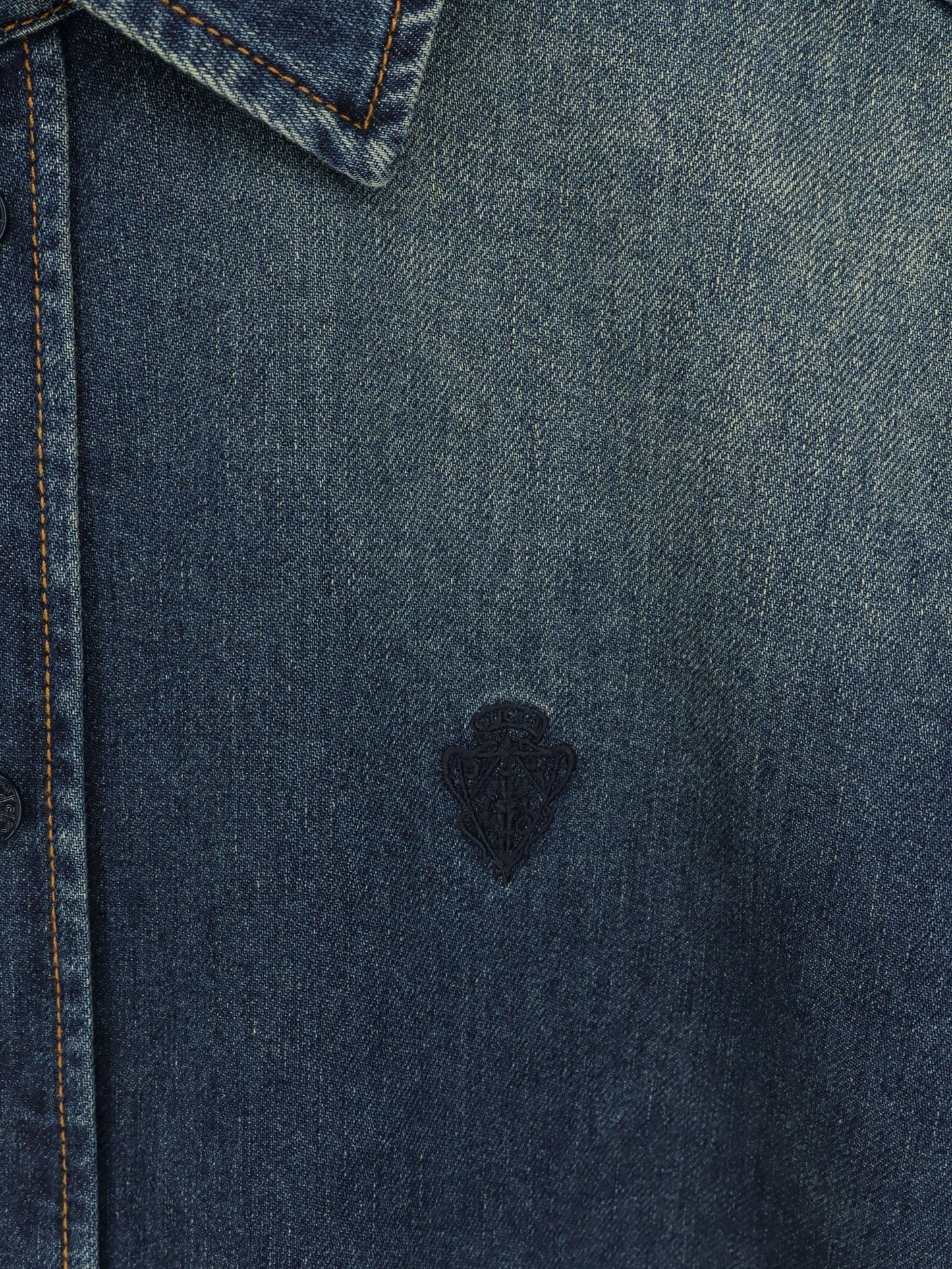 Gucci Certified Washed Cotton Denim Shirt