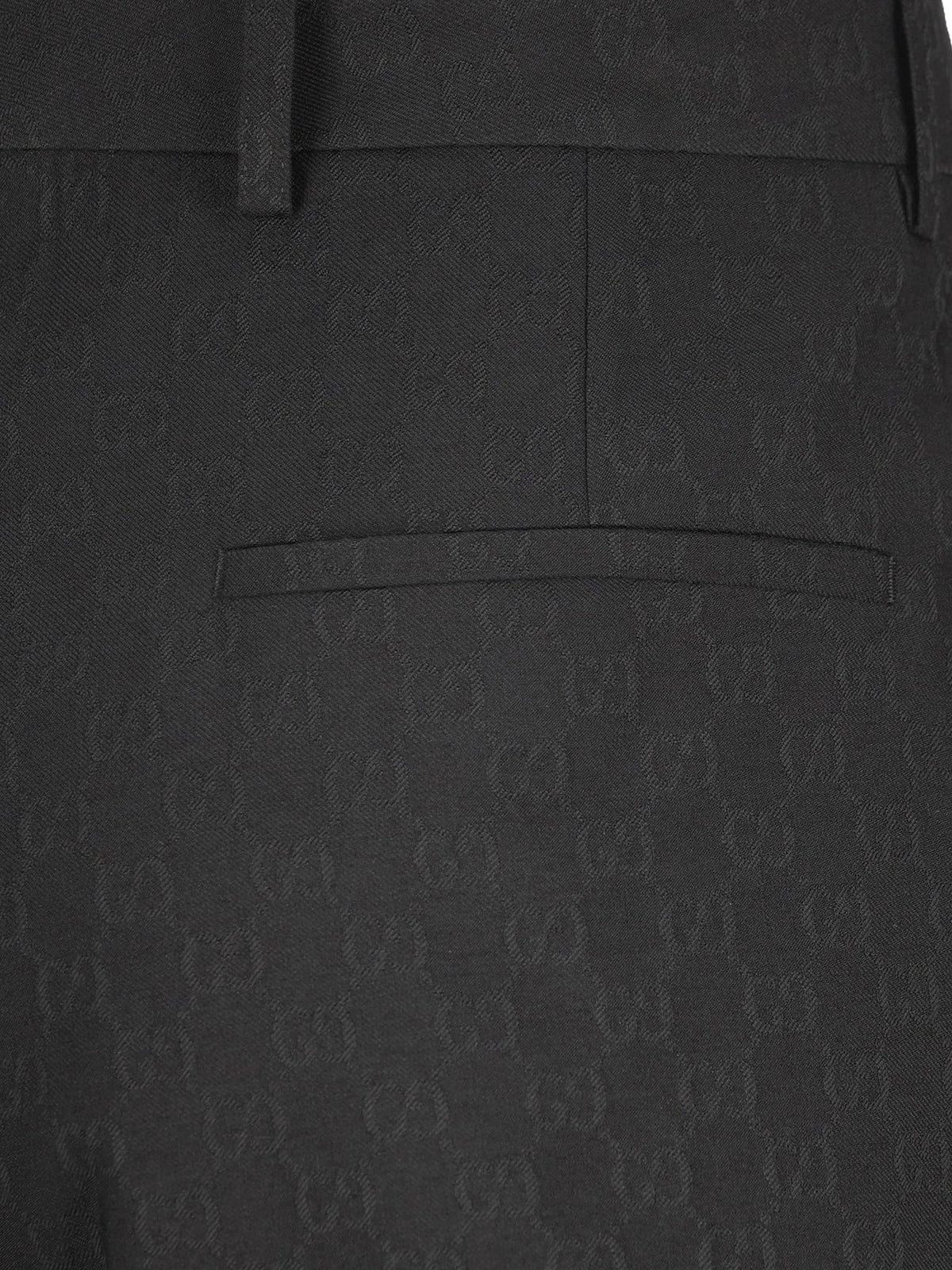 Gucci GG wool blend trousers - Black
