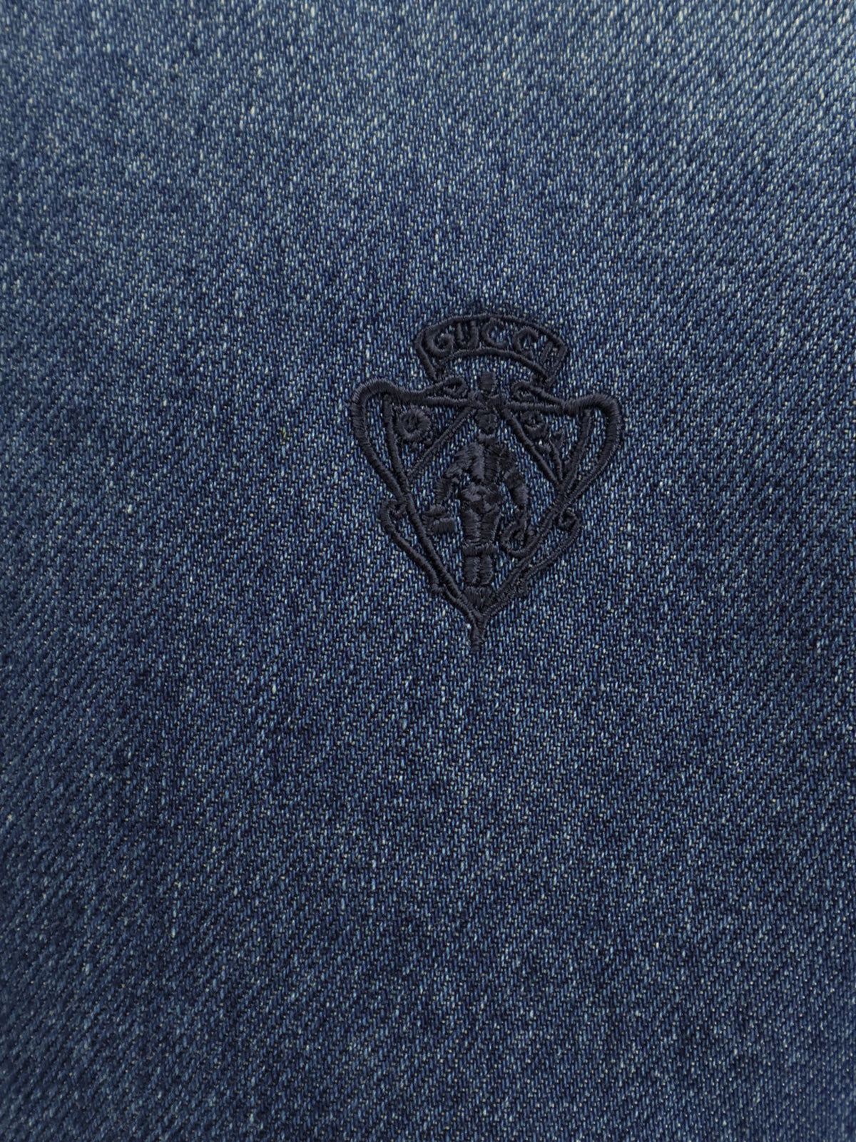 Gucci Denim shirt with embroidery - Blue