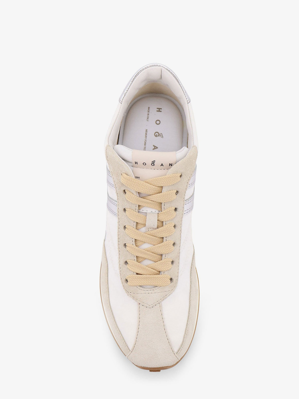 Hogan Nylon and suede sneakers - Beige