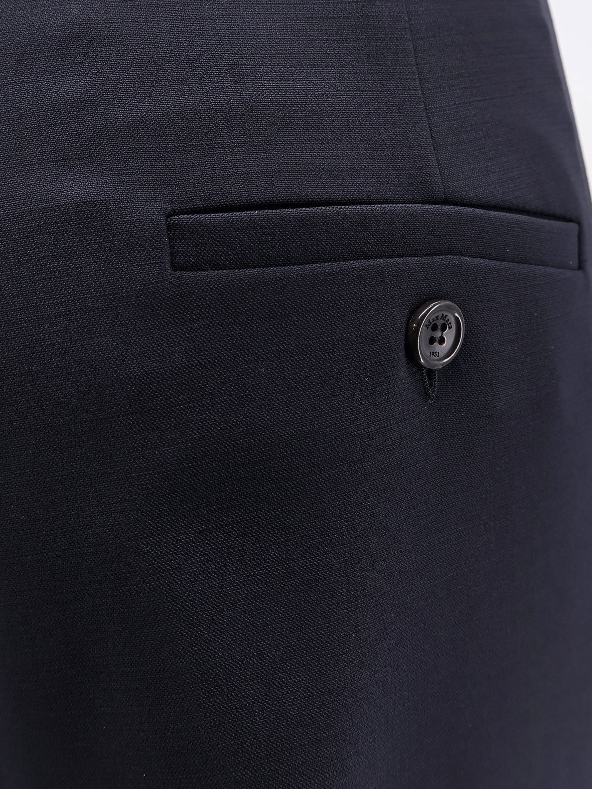 Max Mara Mxmrugiada virgin wool trousers - Blu Marino