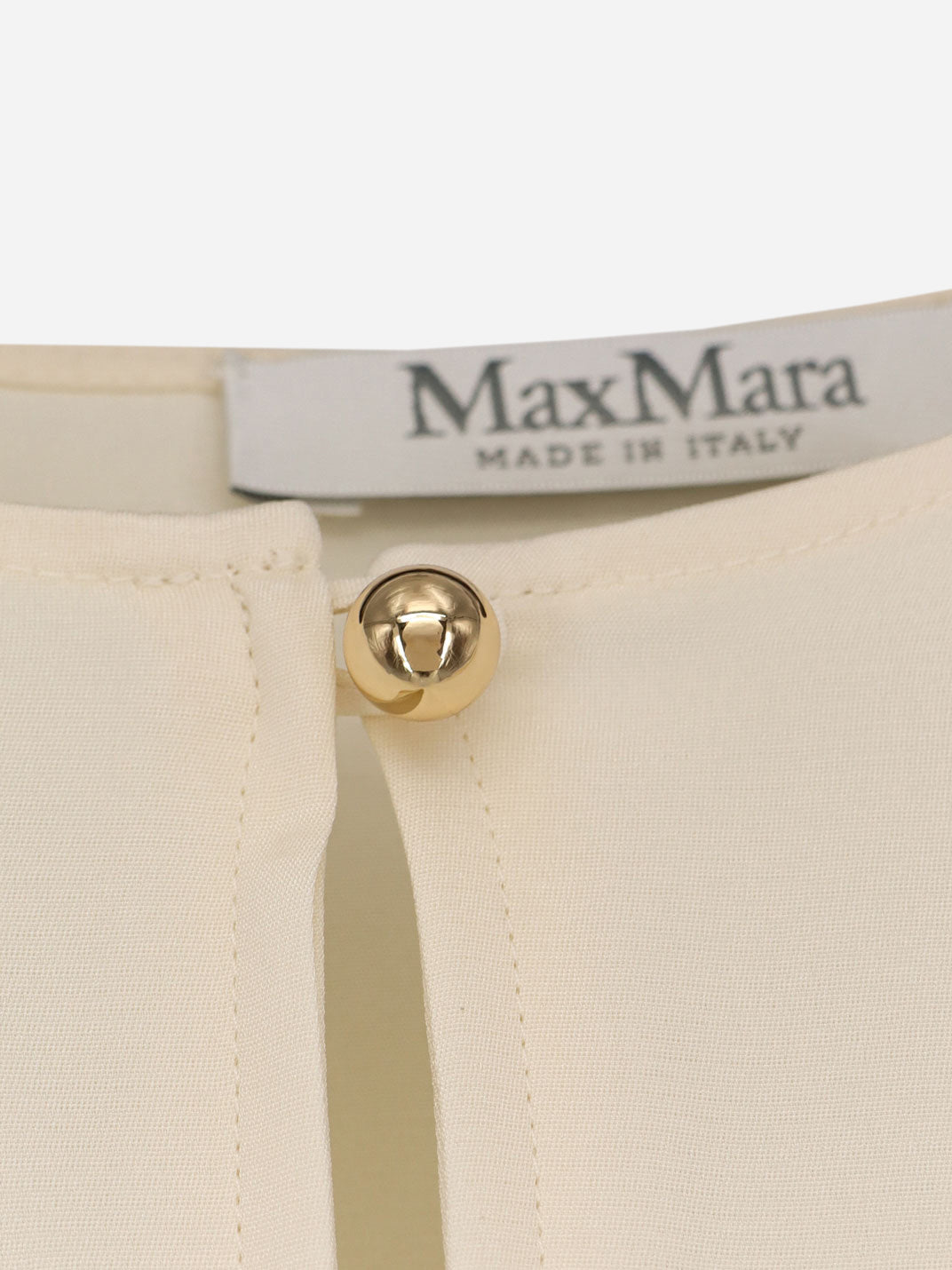 Max Mara Mxpmitico stretch silk shirt - Avorio