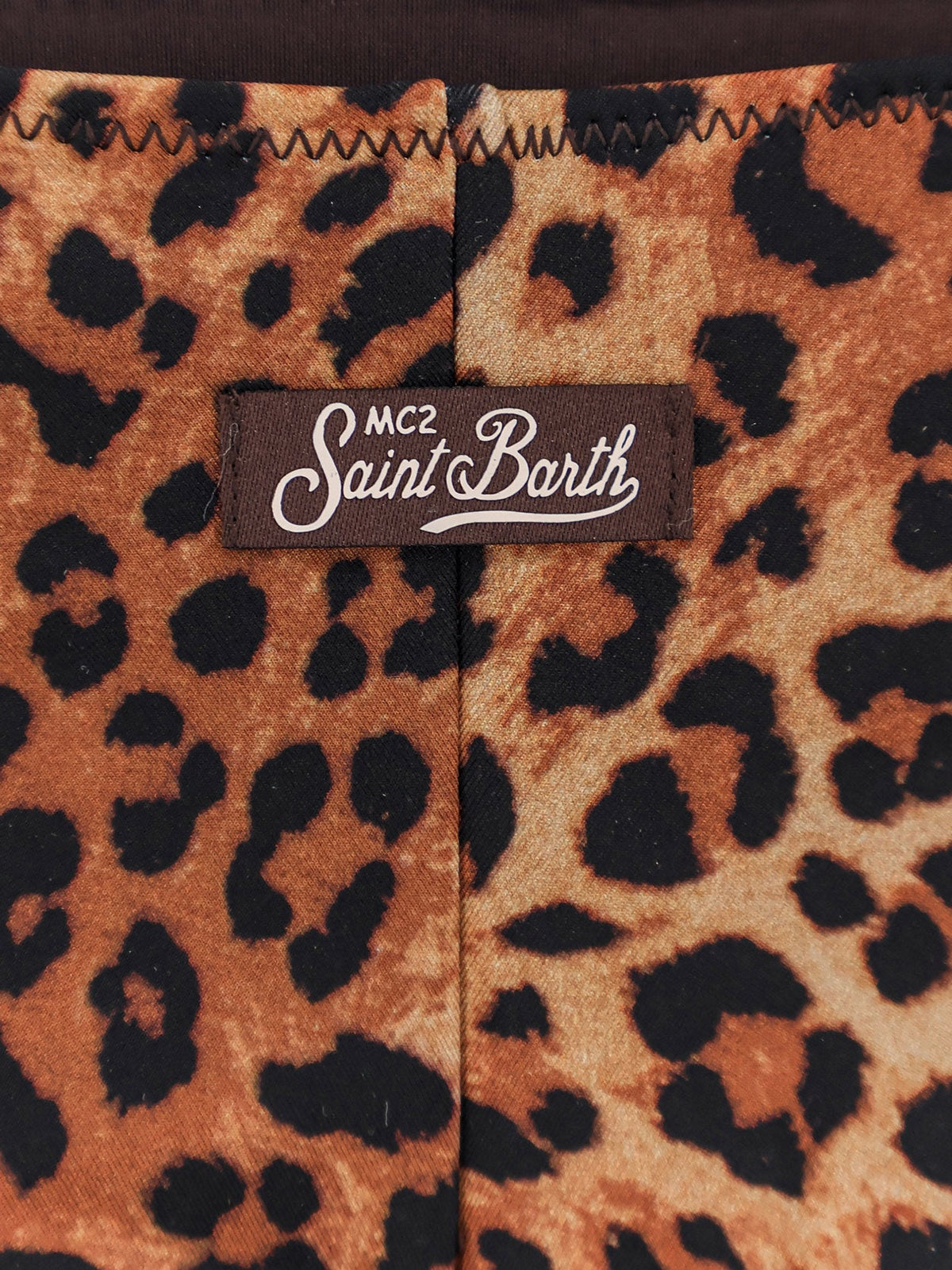 MC2 Saint Barth Nylon bikini bottoms with animal print - Sandleopard