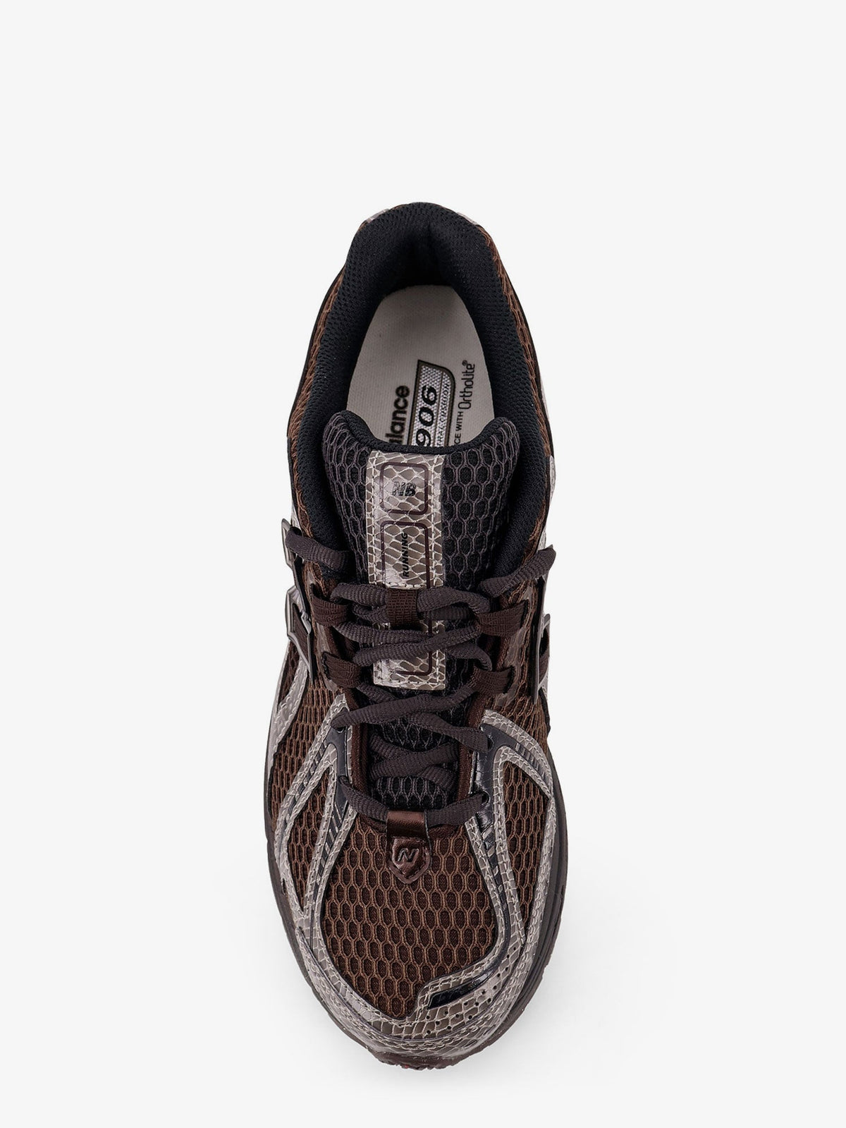 New Balance 19062 mesh sneakers with logo on the side - Grigio/Marrone