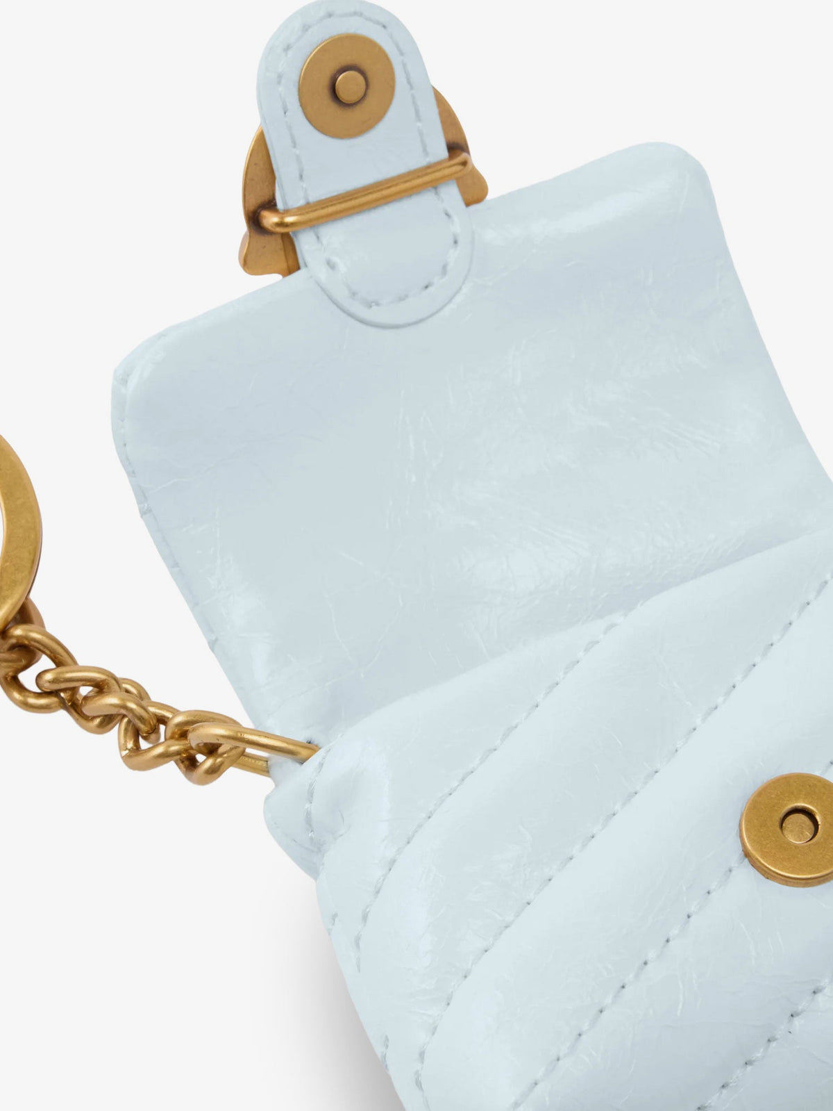 Pinko Leather AirPods Case - Azzurro