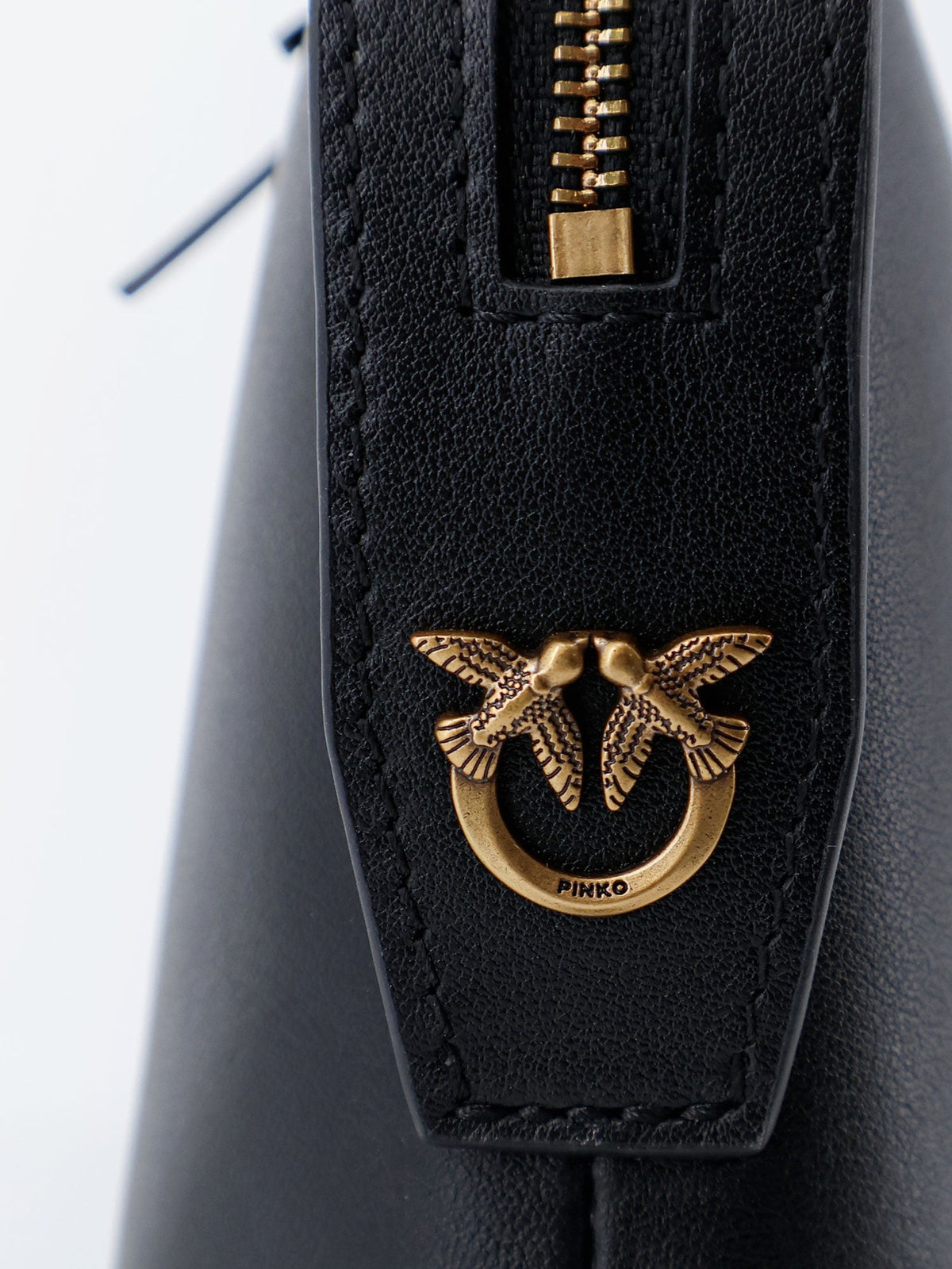 Pinko Leather beauty case - Nero
