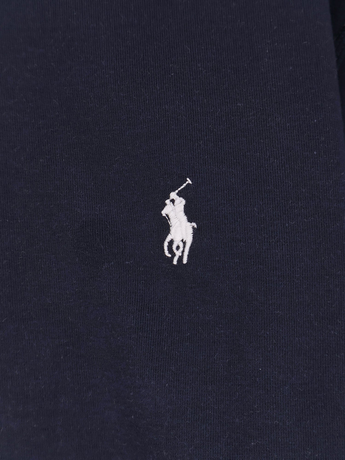 Polo Ralph Lauren Cotton blend sweatshirt with front embroidered logo - Aviator Navy