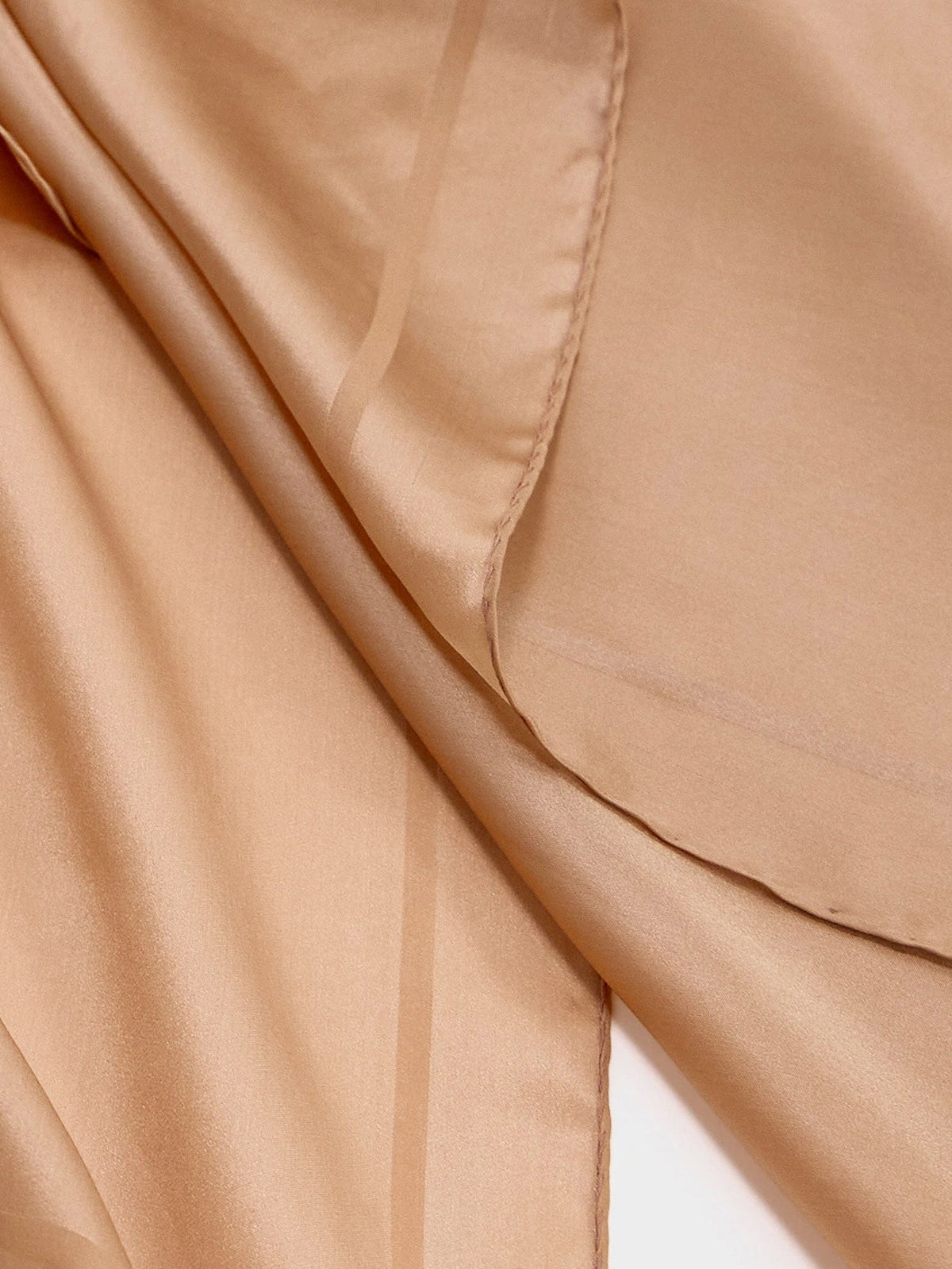 Saint Laurent Cassandre silk scarf - Camel