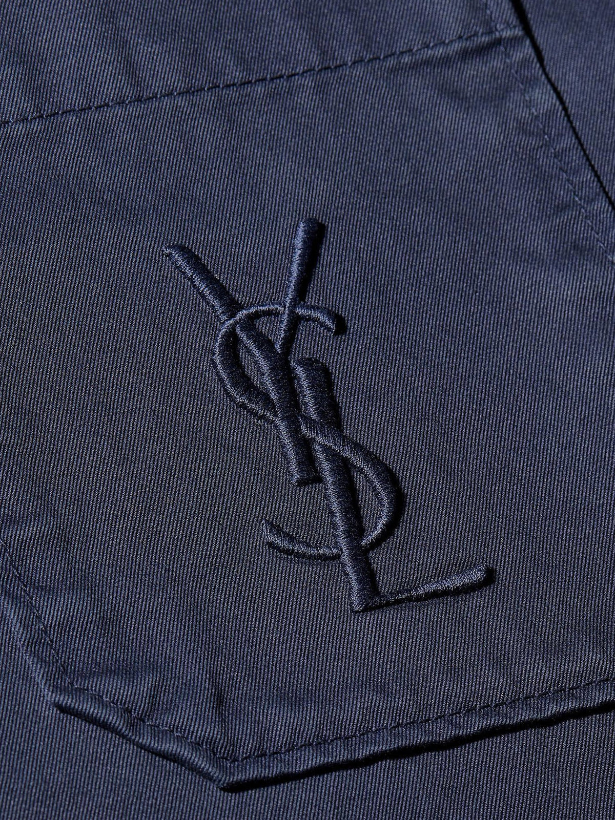 Saint Laurent Cassandre certified cotton Overshirt - French Navy