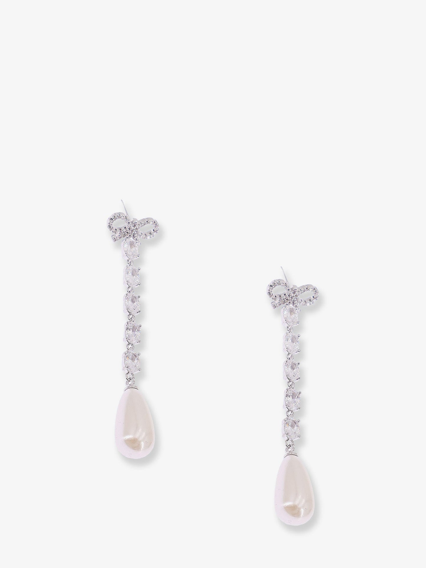 Self Portrait Brass Earrings - Silver