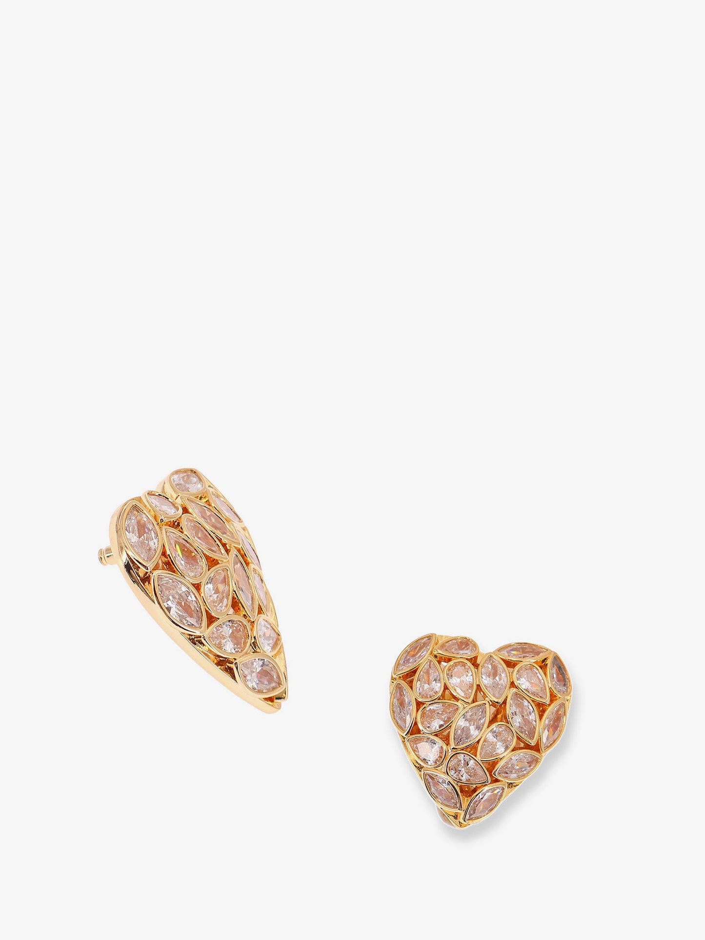 Self Portrait Gold brass earrings