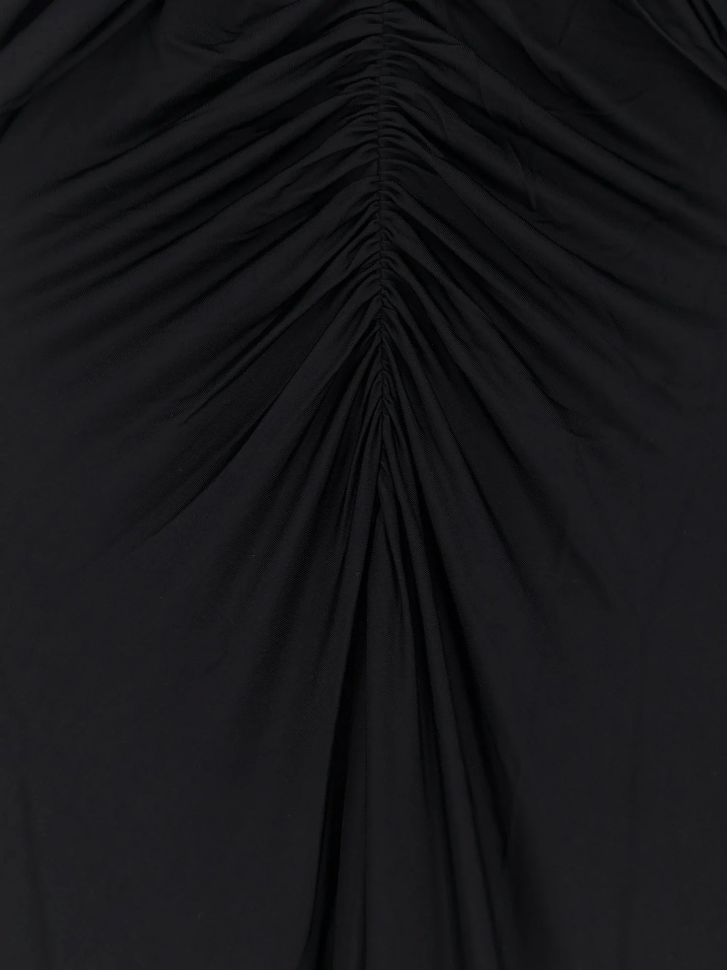 Self Portrait Gathered Jersey Long Dress