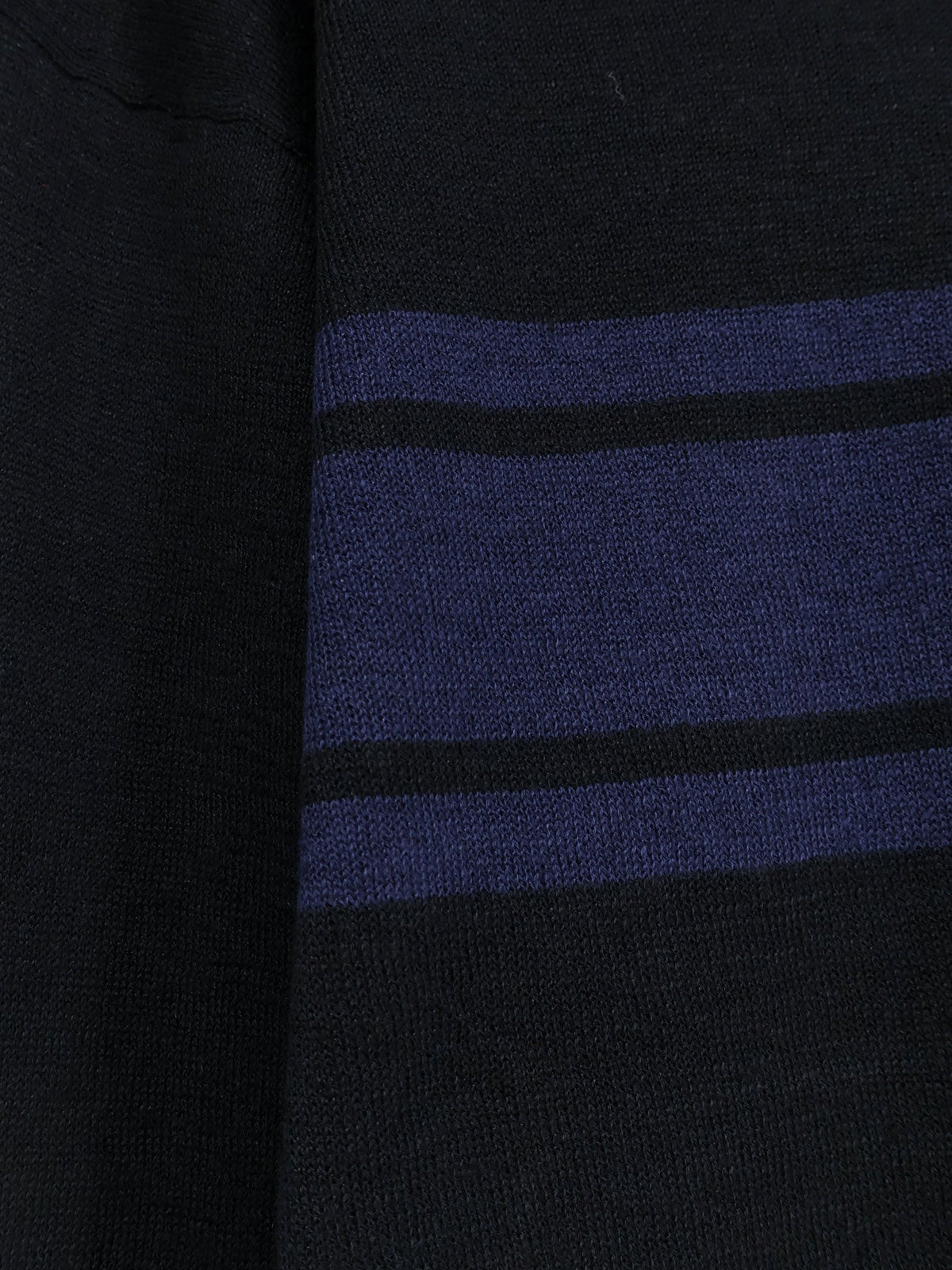 Stüssy Striped cotton and linen sweater - Black
