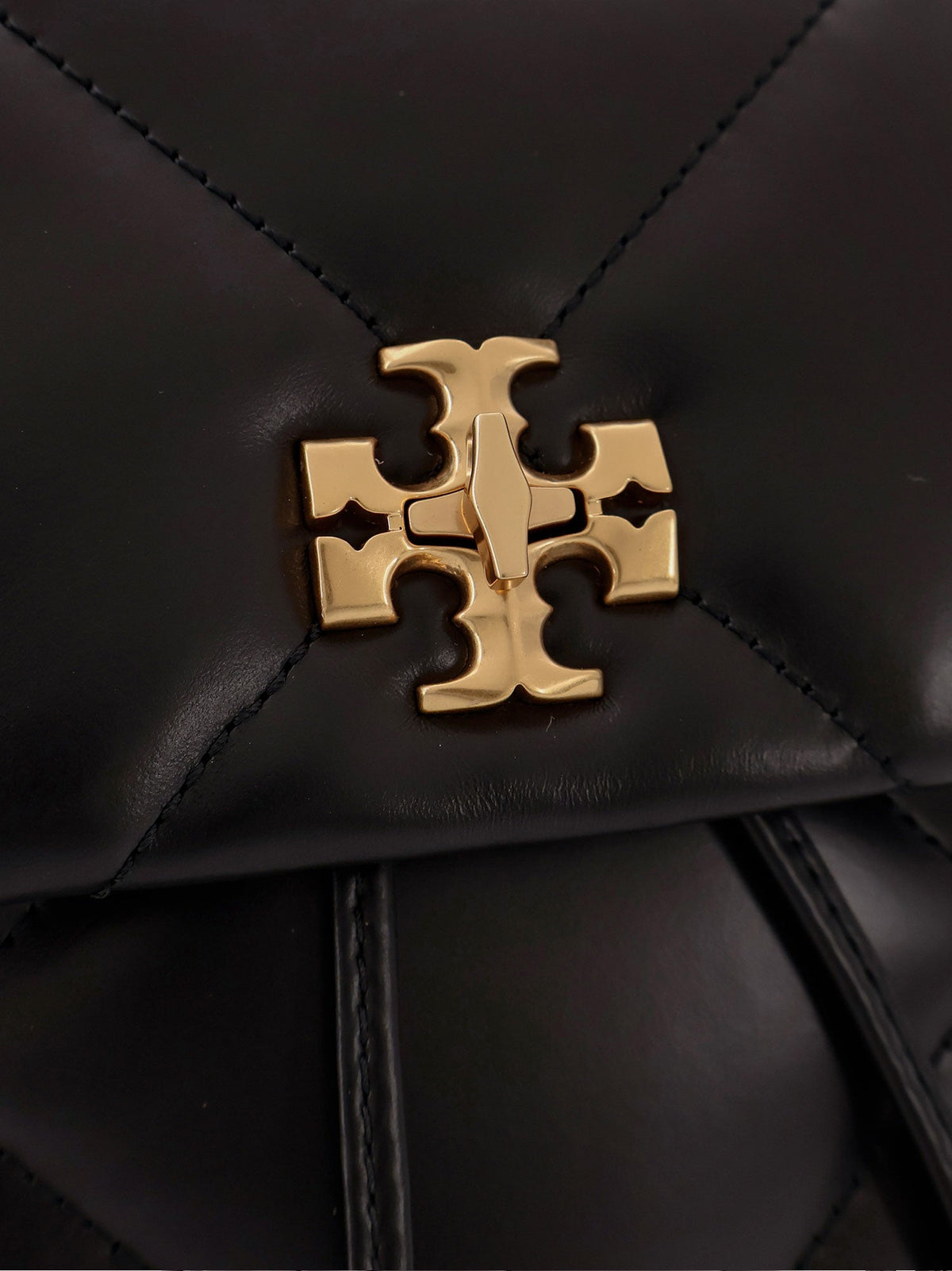 Tory Burch Kira Diamond leather backpack - Black