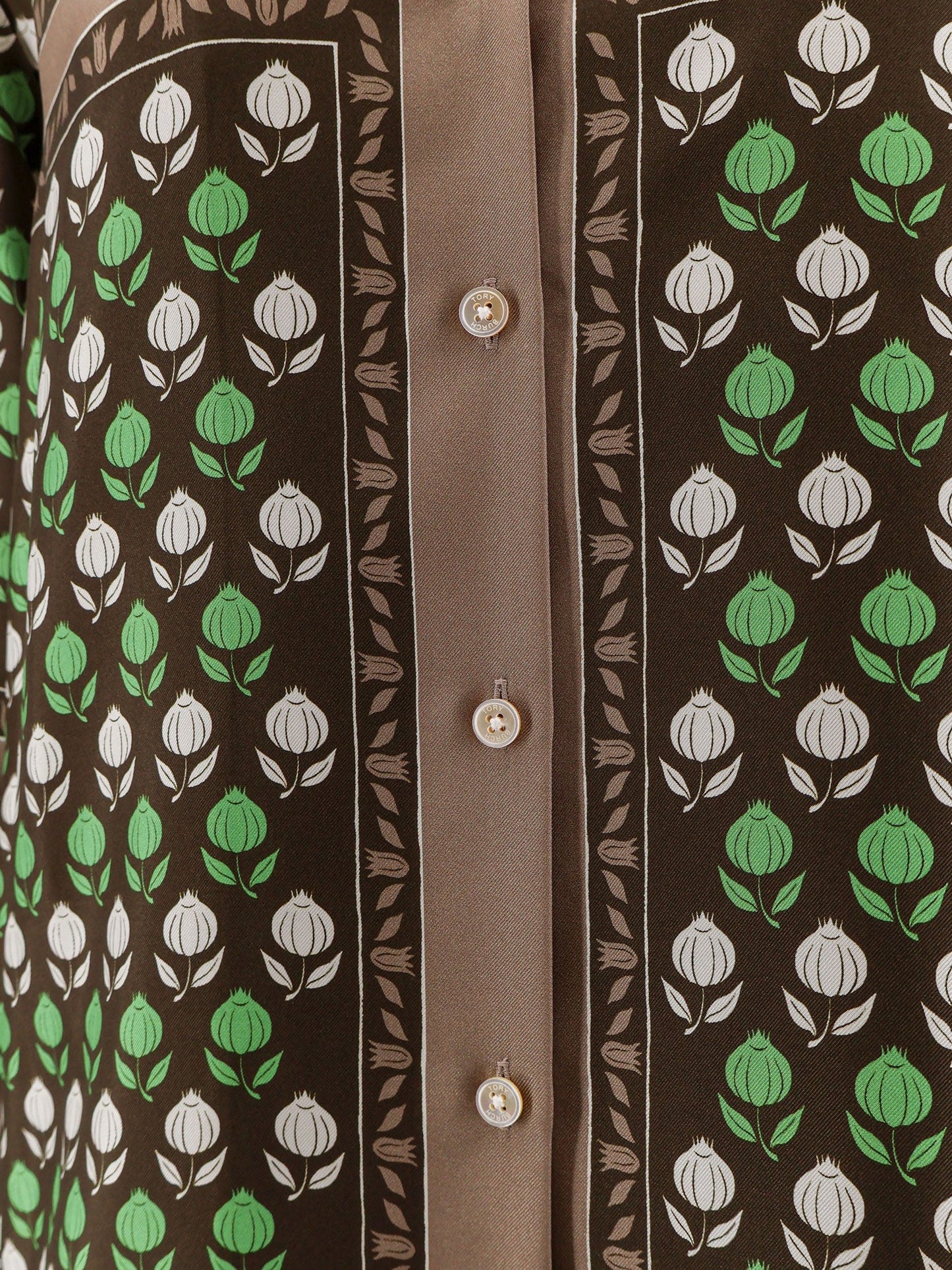 Tory Burch Multicolor silk shirt - Chocolate