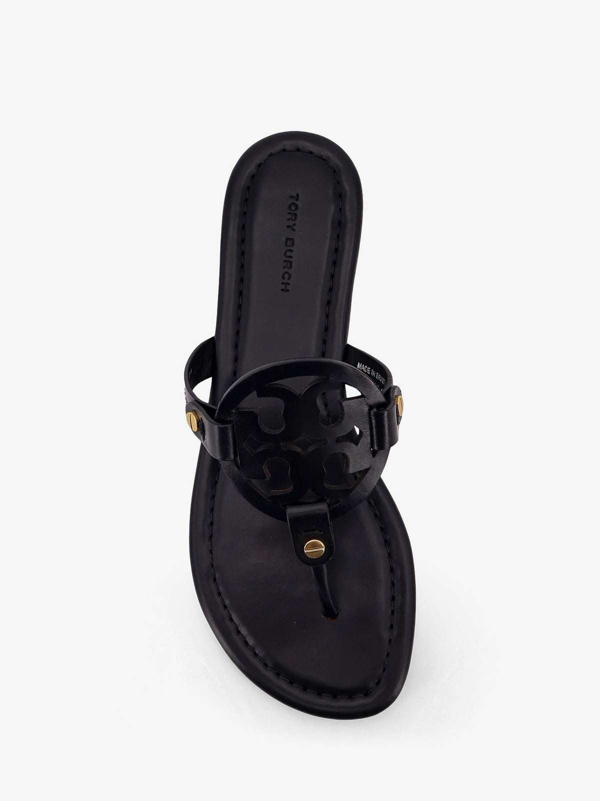 Tory Burch Miller leather thong sandals - Perfect Black