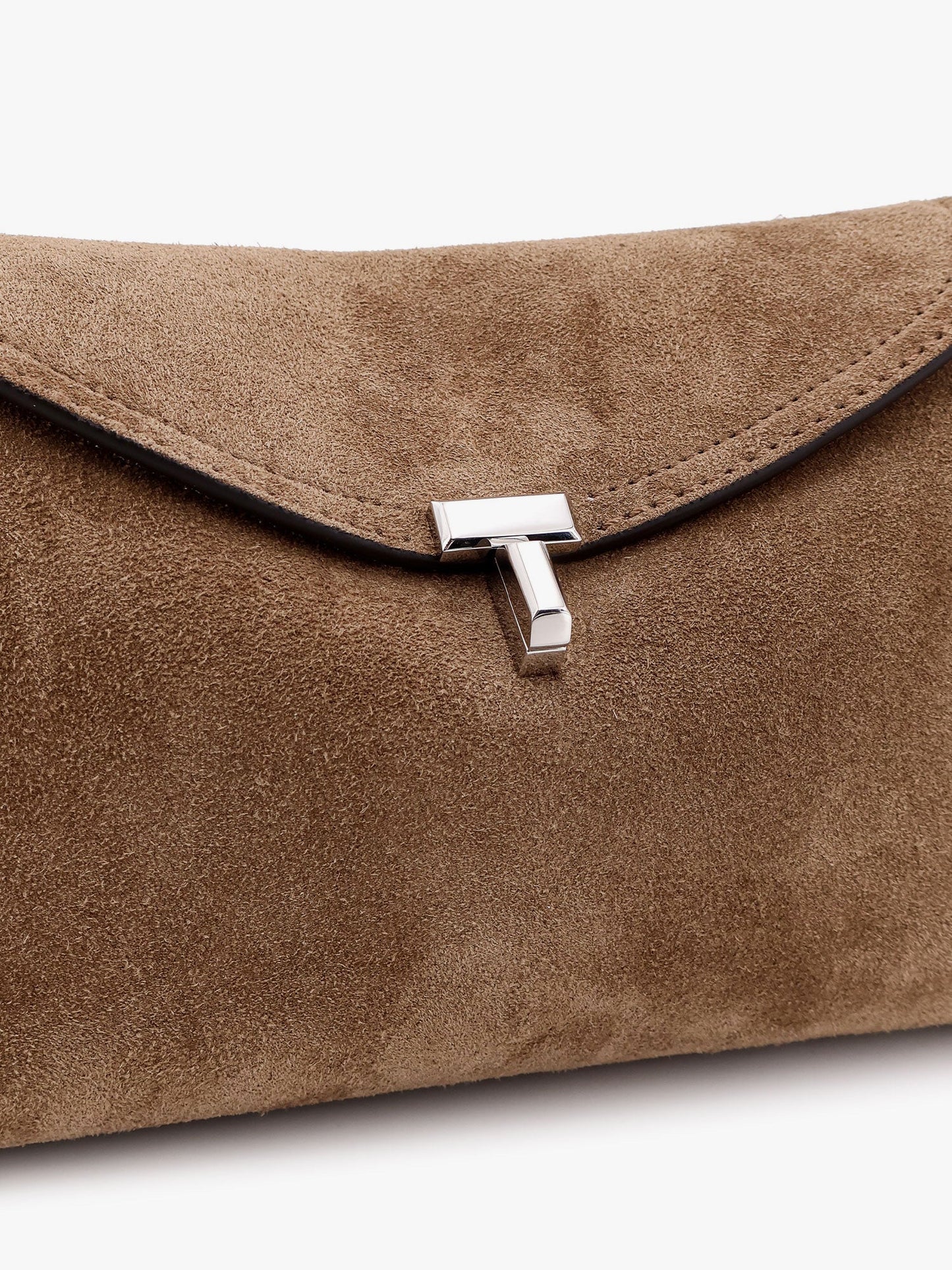 Toteme Suede T Lock Clutch