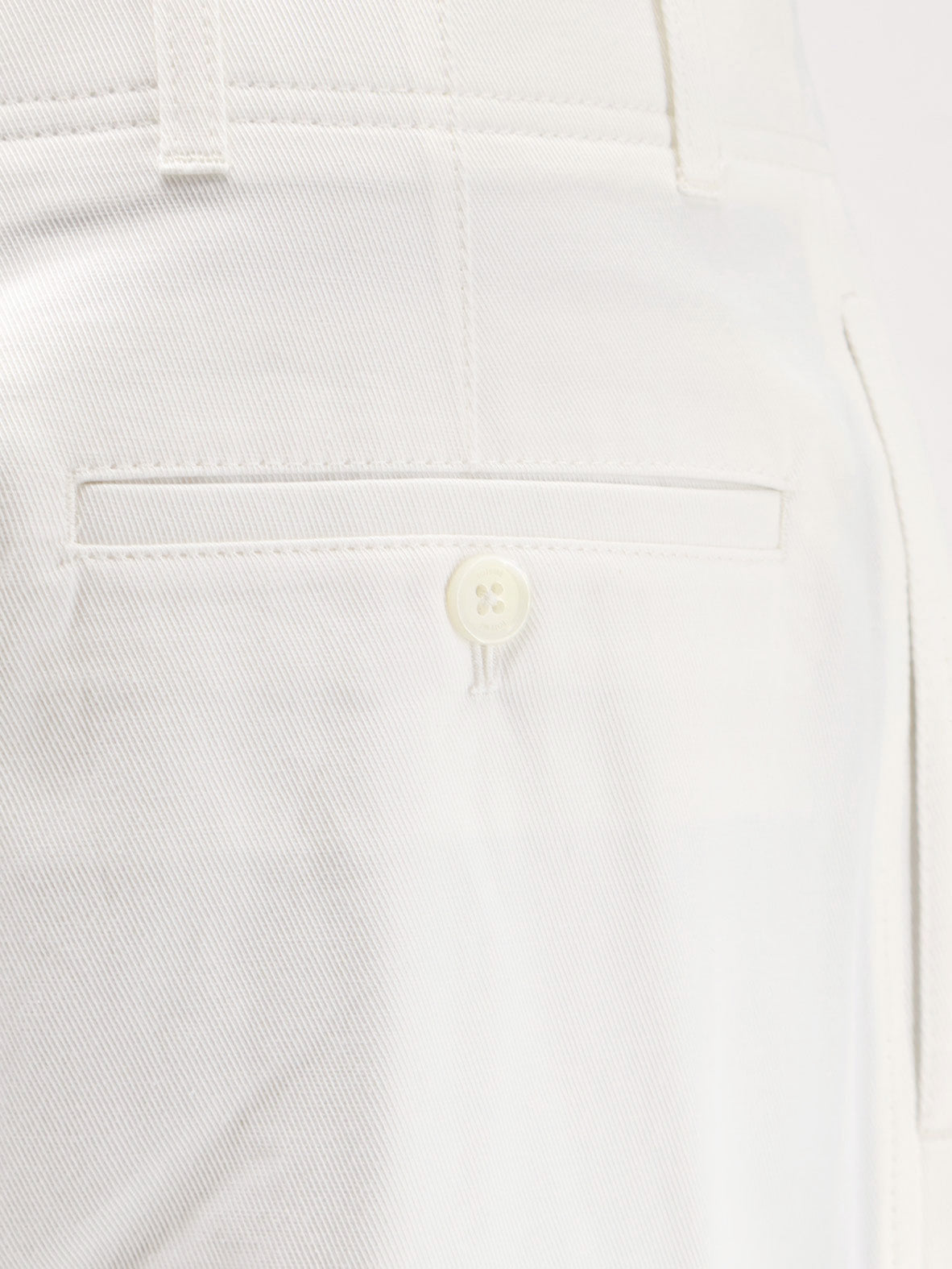 Toteme Relaxed cotton trousers - White