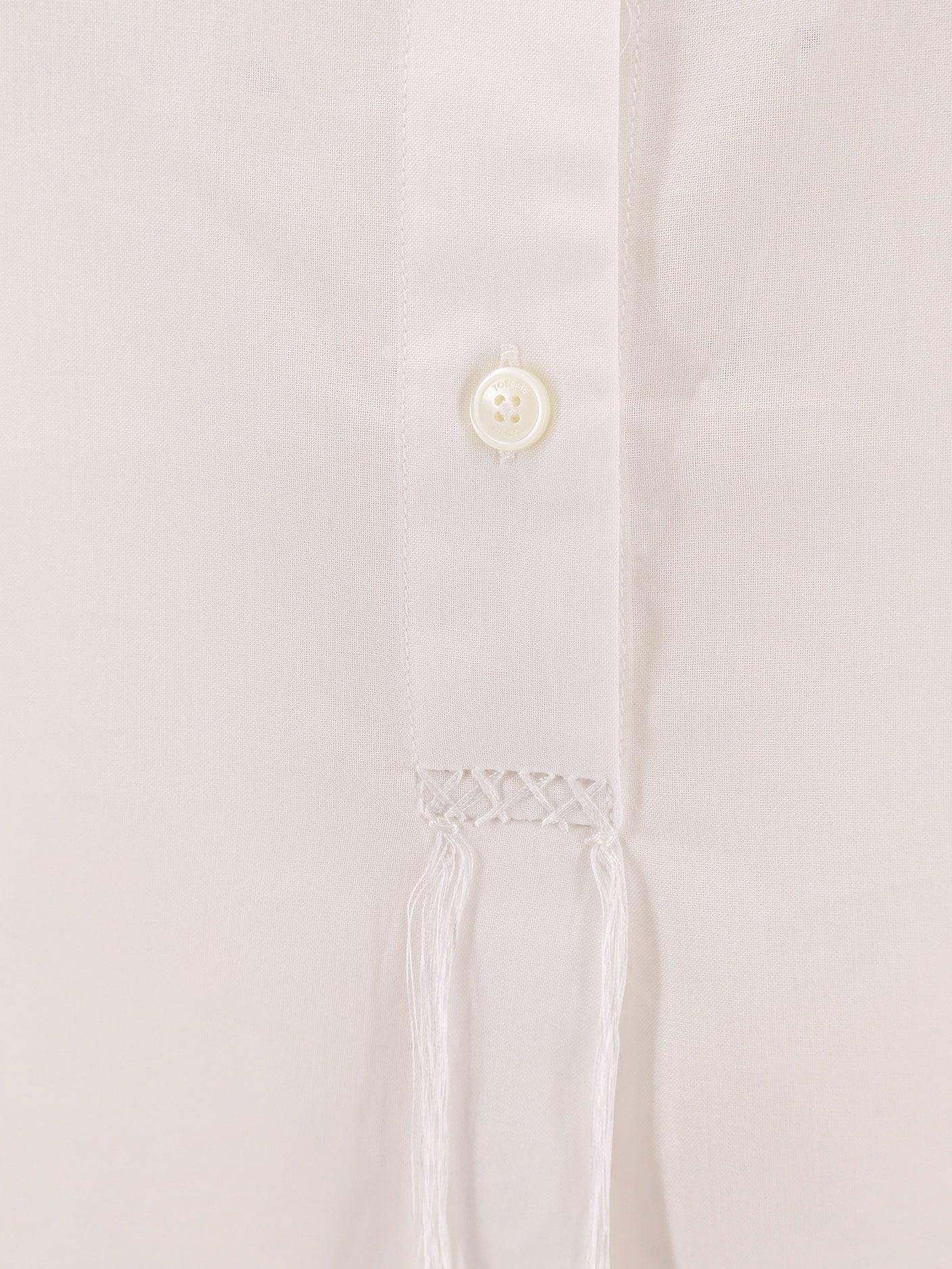 Toteme Stand collar organic cotton shirt - Bianco