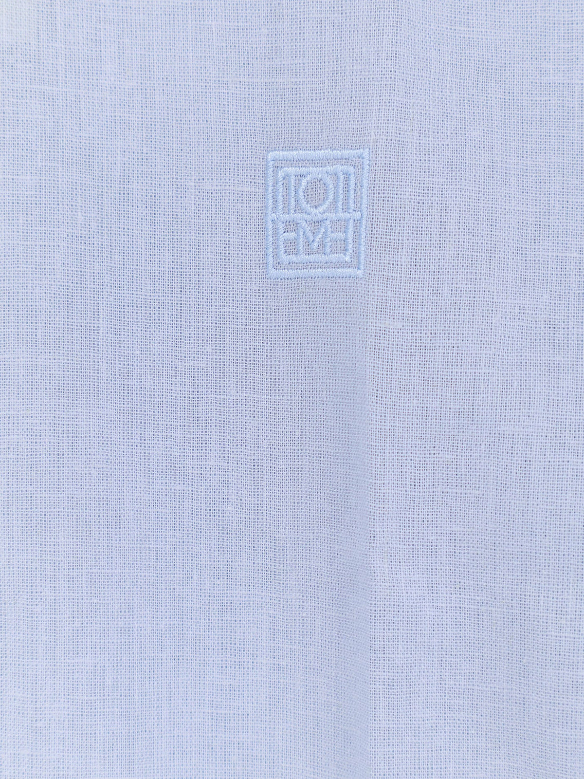 Toteme Cotton and linen Oversized summer shirt - Sky