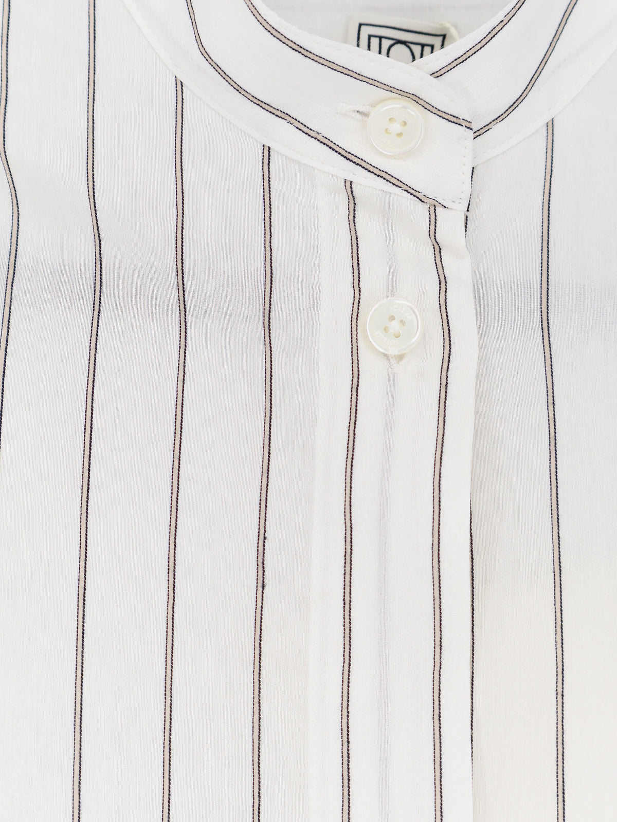 Toteme Striped Summer Viscose, Silk And Cotton Dress