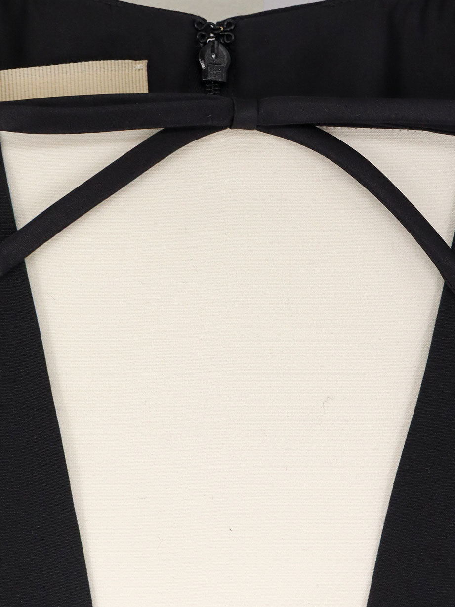Valentino Virgin wool and silk mini dress - Nero Avorio
