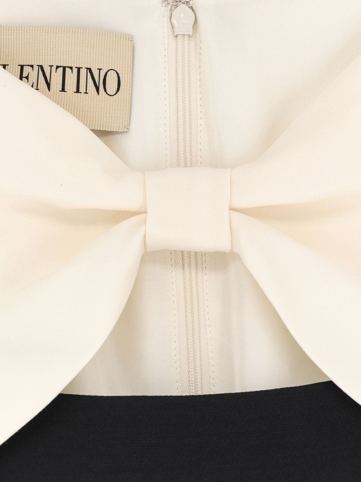 Valentino Crêpe midi dress - Nero Avorio