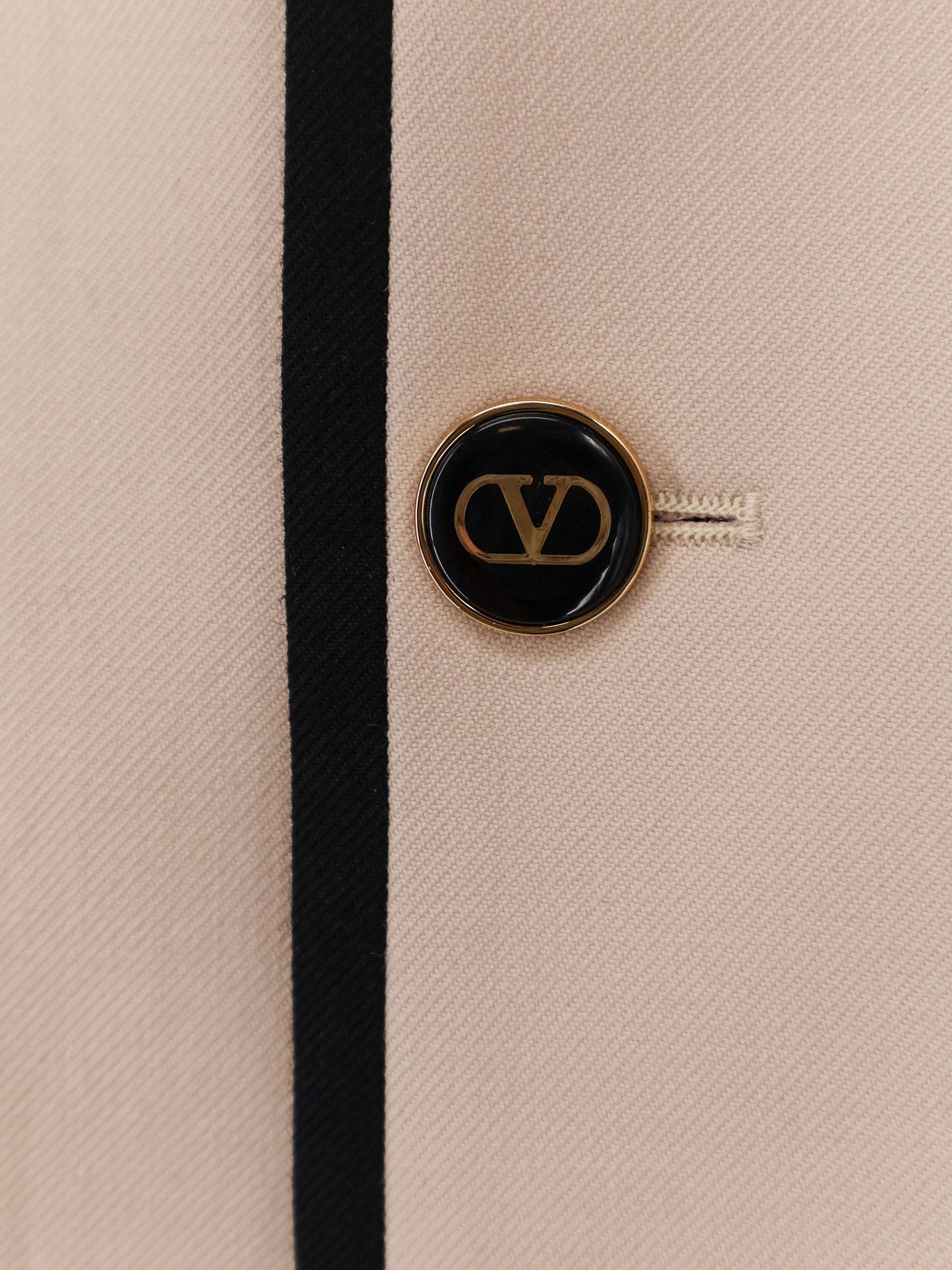 Valentino Single Breasted Virgin Wool Blazer