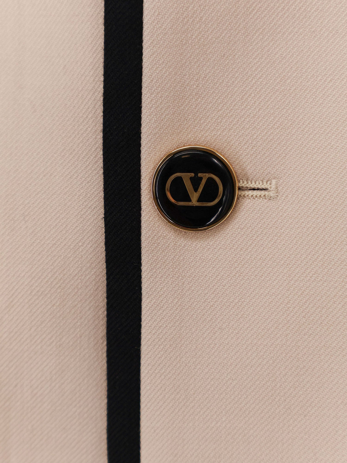 Valentino Single-breasted virgin wool blazer - Burro