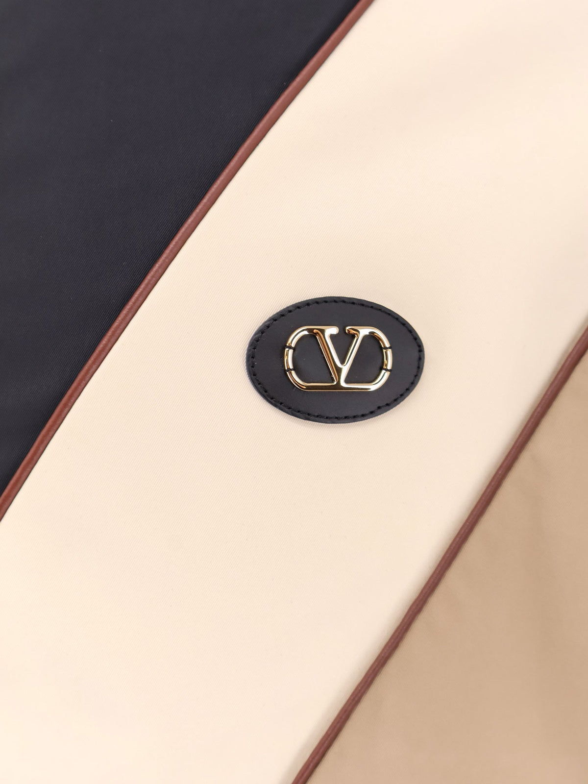 Valentino Valentino Jacket with VLogo Signature patch - Nero Burro Cammello