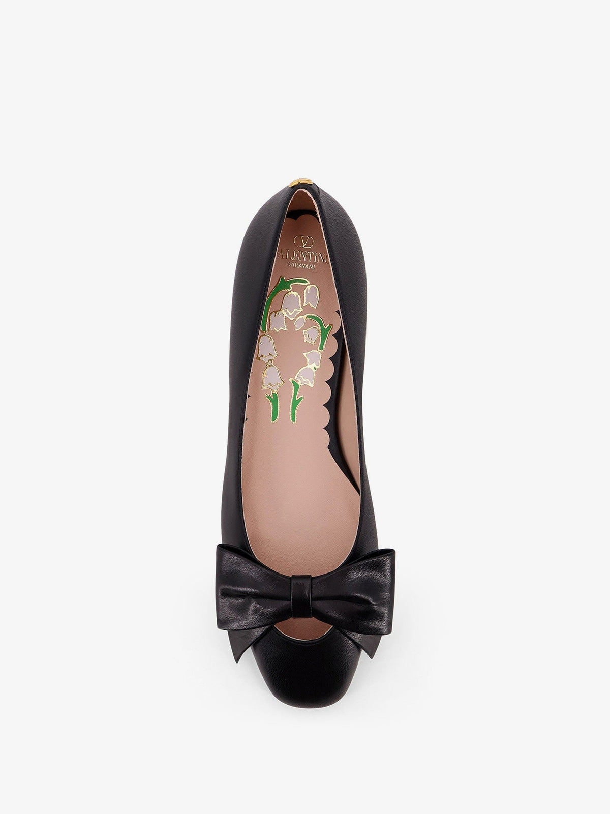 Valentino Garavani Bowow leather ballerinas - Nero