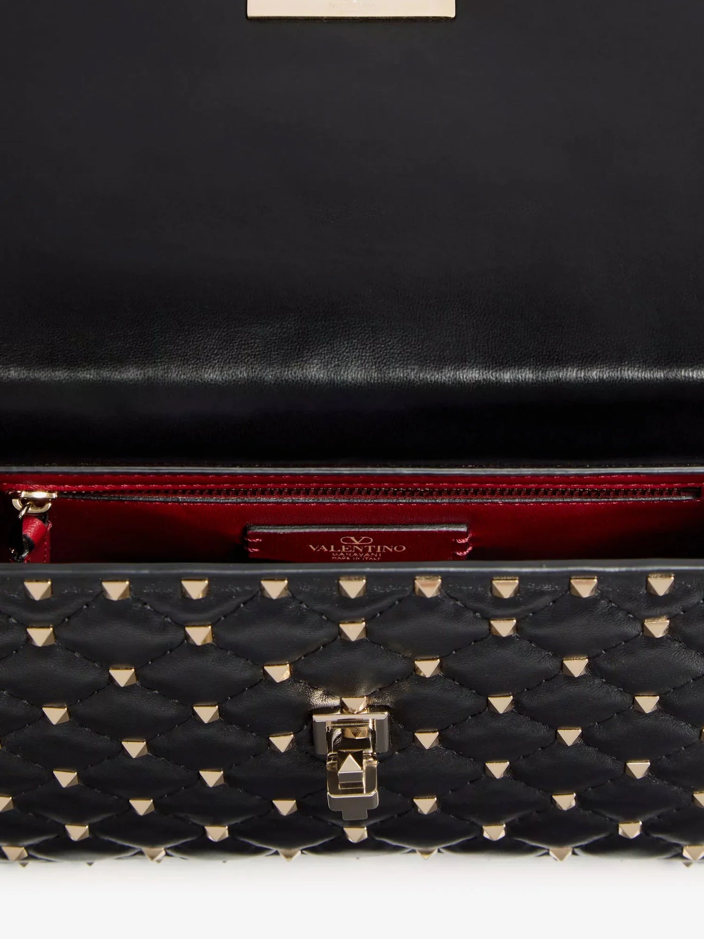 Valentino Garavani Rockstud Spike Leather Crossbody Bag With Iconic All Over Studs