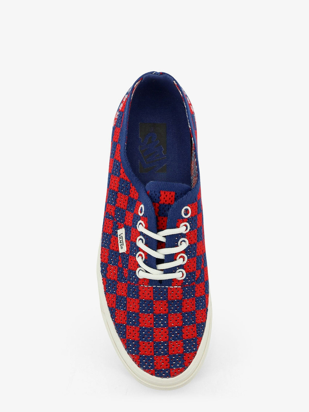 Vans Lx Authentic 44 fabric sneakers with Checkerboard pattern - Red Blue